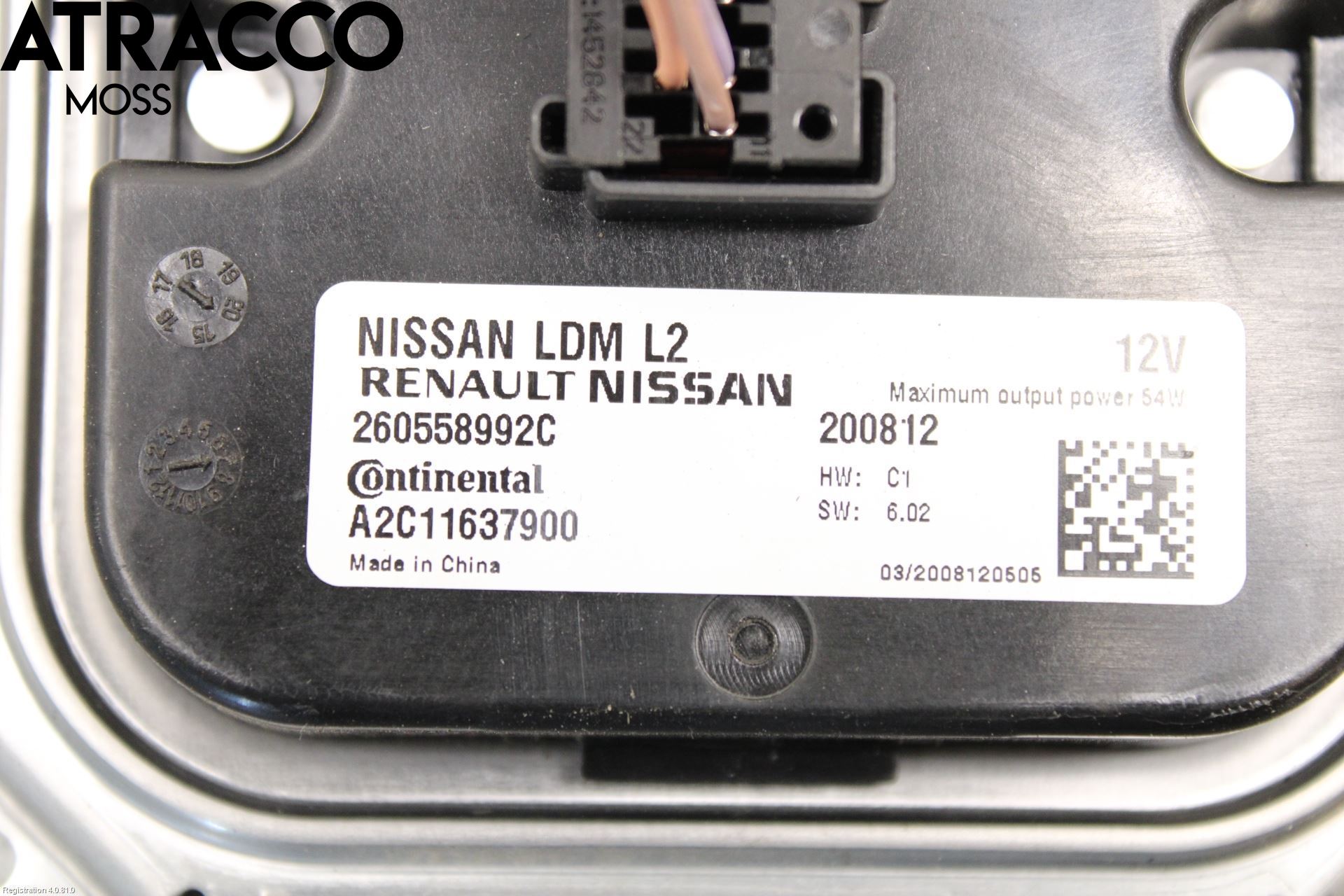 Nissan LEAF 18- Styrenhet Strålkastare