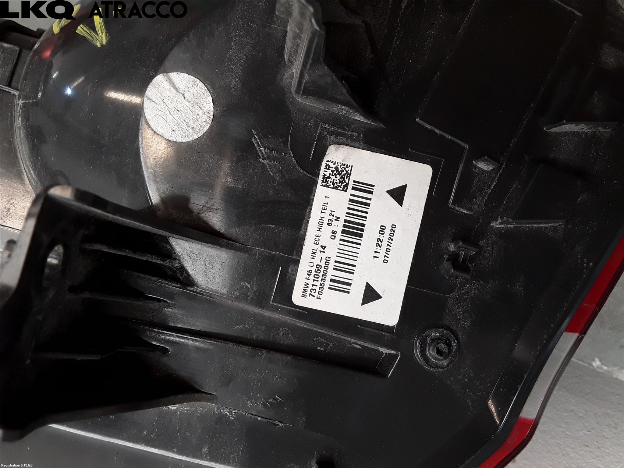 BMW 2 F45 Active Tourer 14-21 Bakljus Vänster