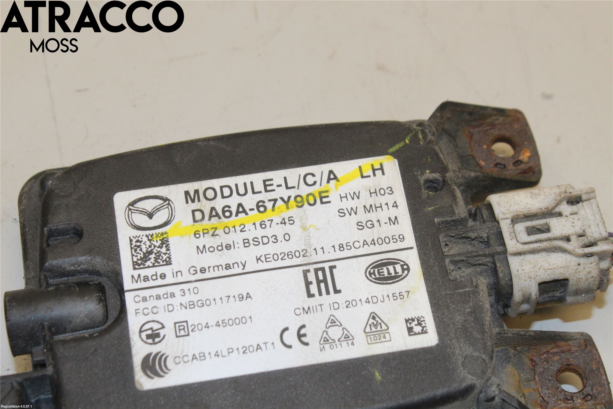 Mazda 2 (DJ) 15-22 Sensor Aktivt Kollisionsskydd
