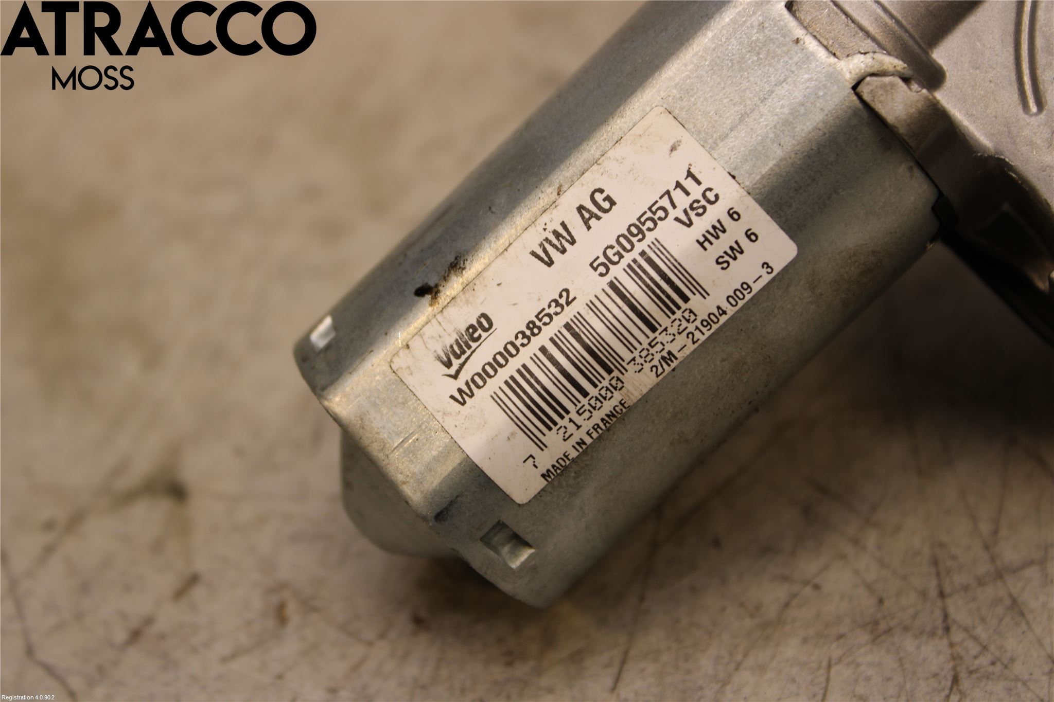 Volkswagen VW GOLF / E-GOLF VII 13-20 Torkarmotor Baklucka