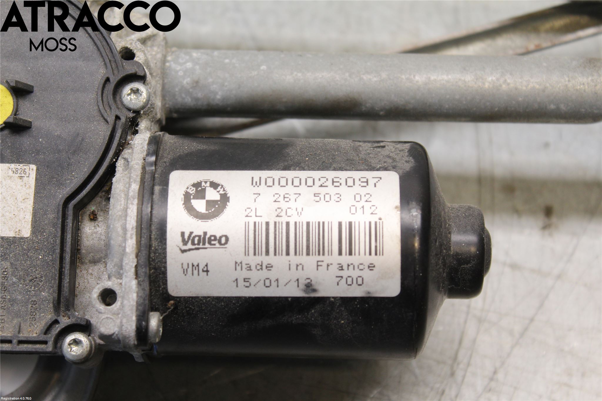 BMW 3 F30/F31/F80 12-19 Torkarmotor Vindruta
