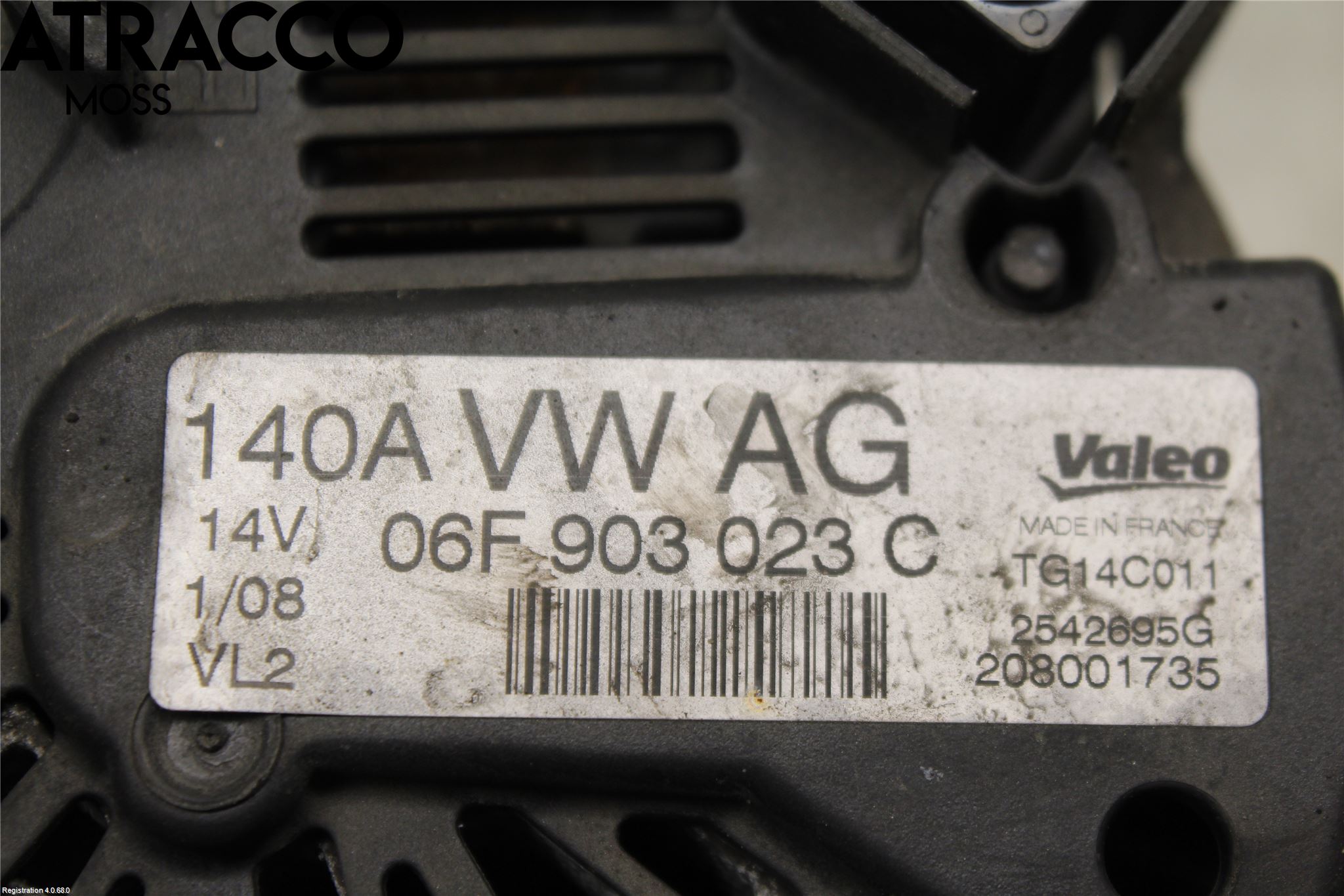 Audi A3/S3 05-13 Generator