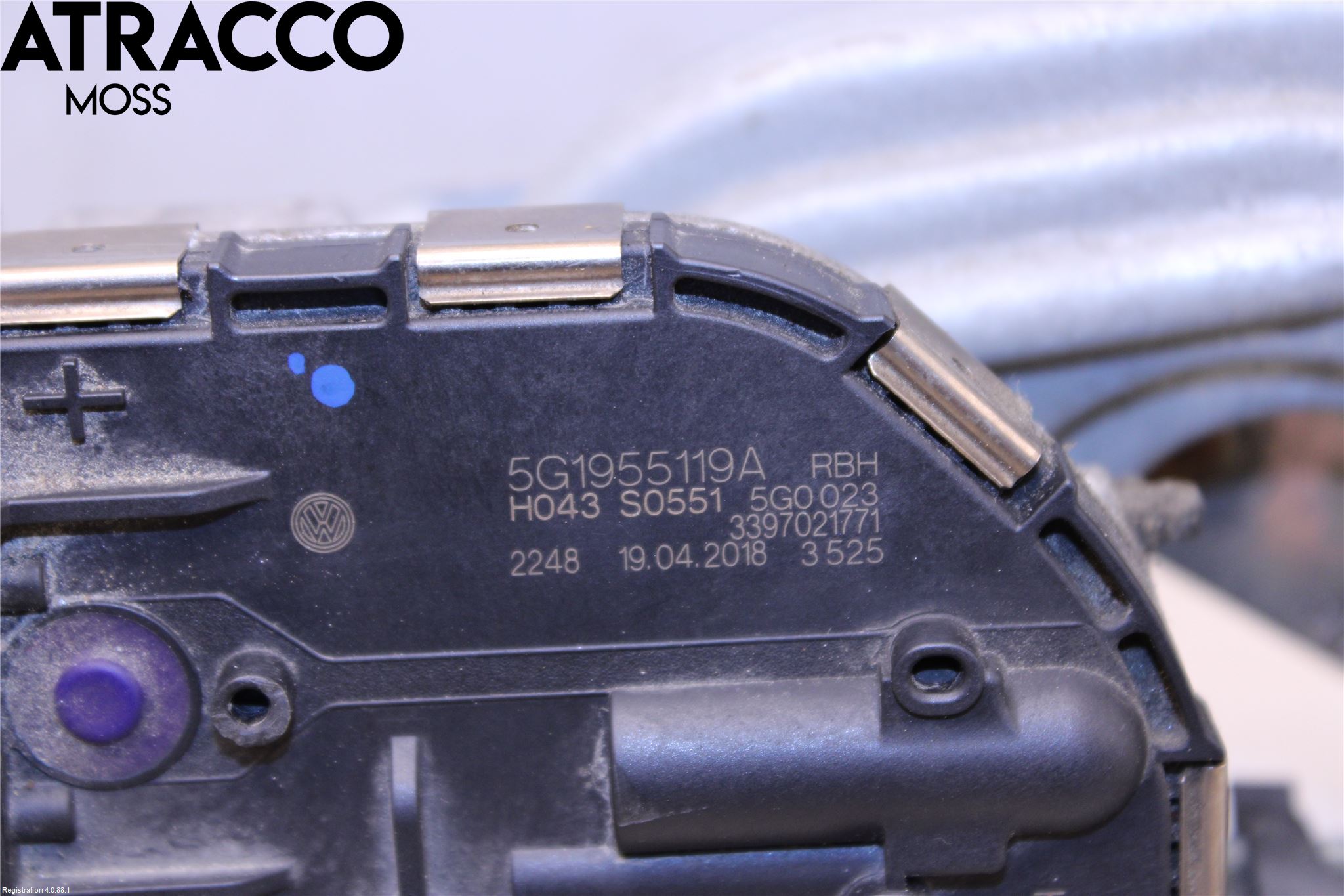 Volkswagen VW GOLF / E-GOLF VII 13-20 Torkarmotor Vindruta