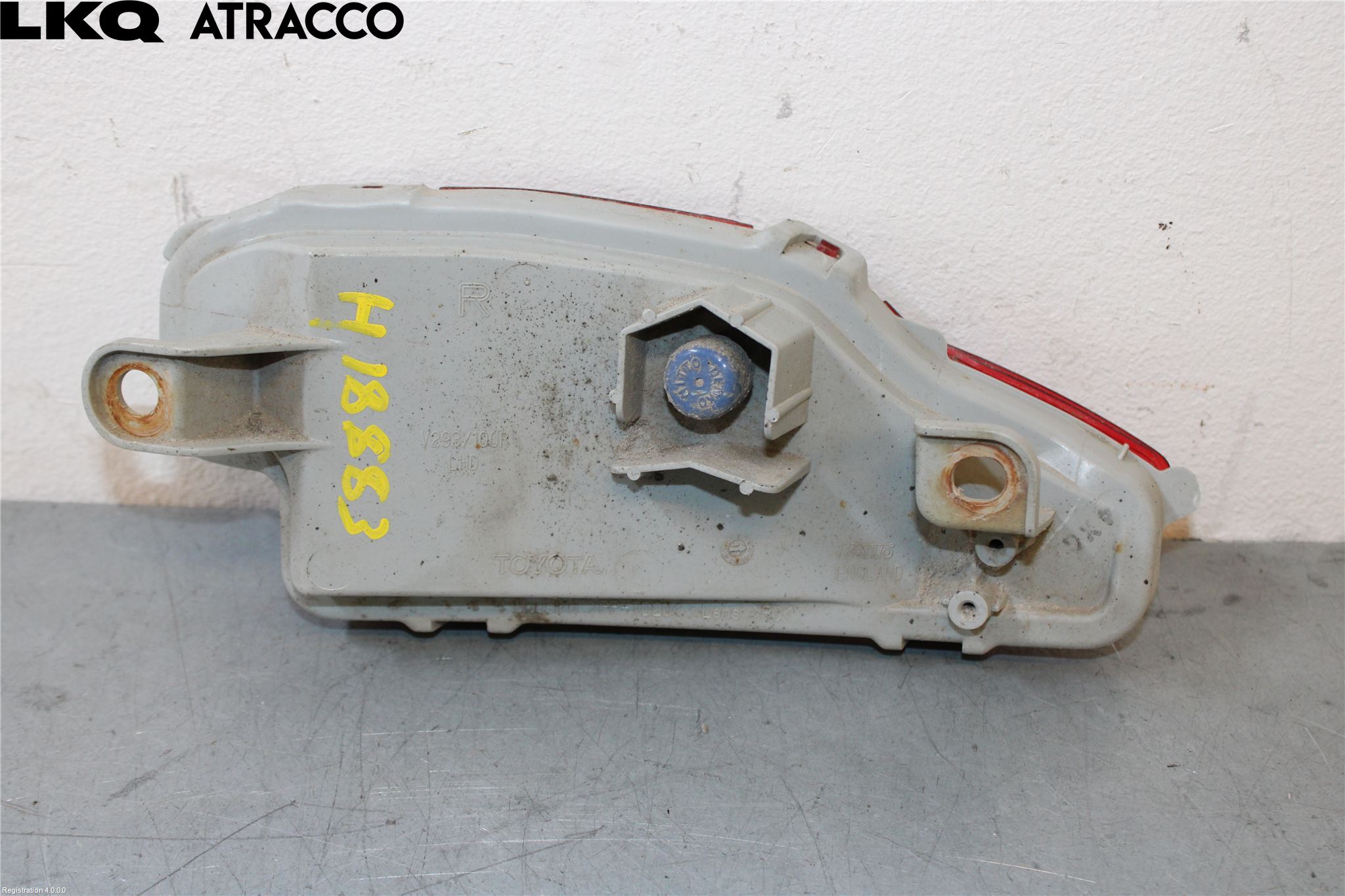 Toyota YARIS XP130 12-14 Dimljus/Reflex Bak