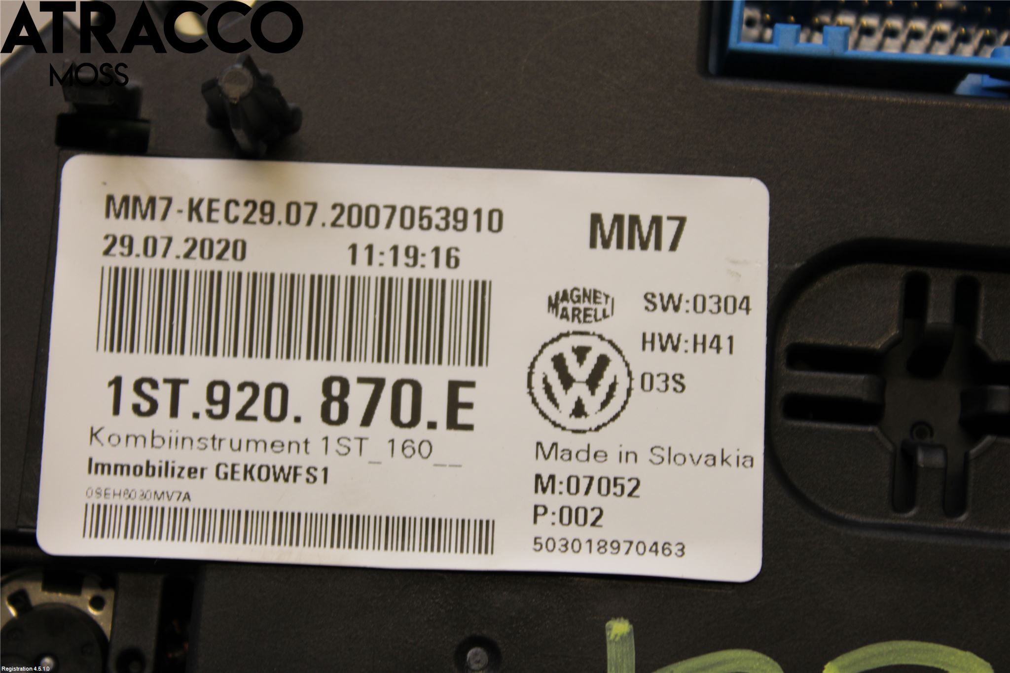 Skoda CITIGO / CITIGO E IV Instrument Komb