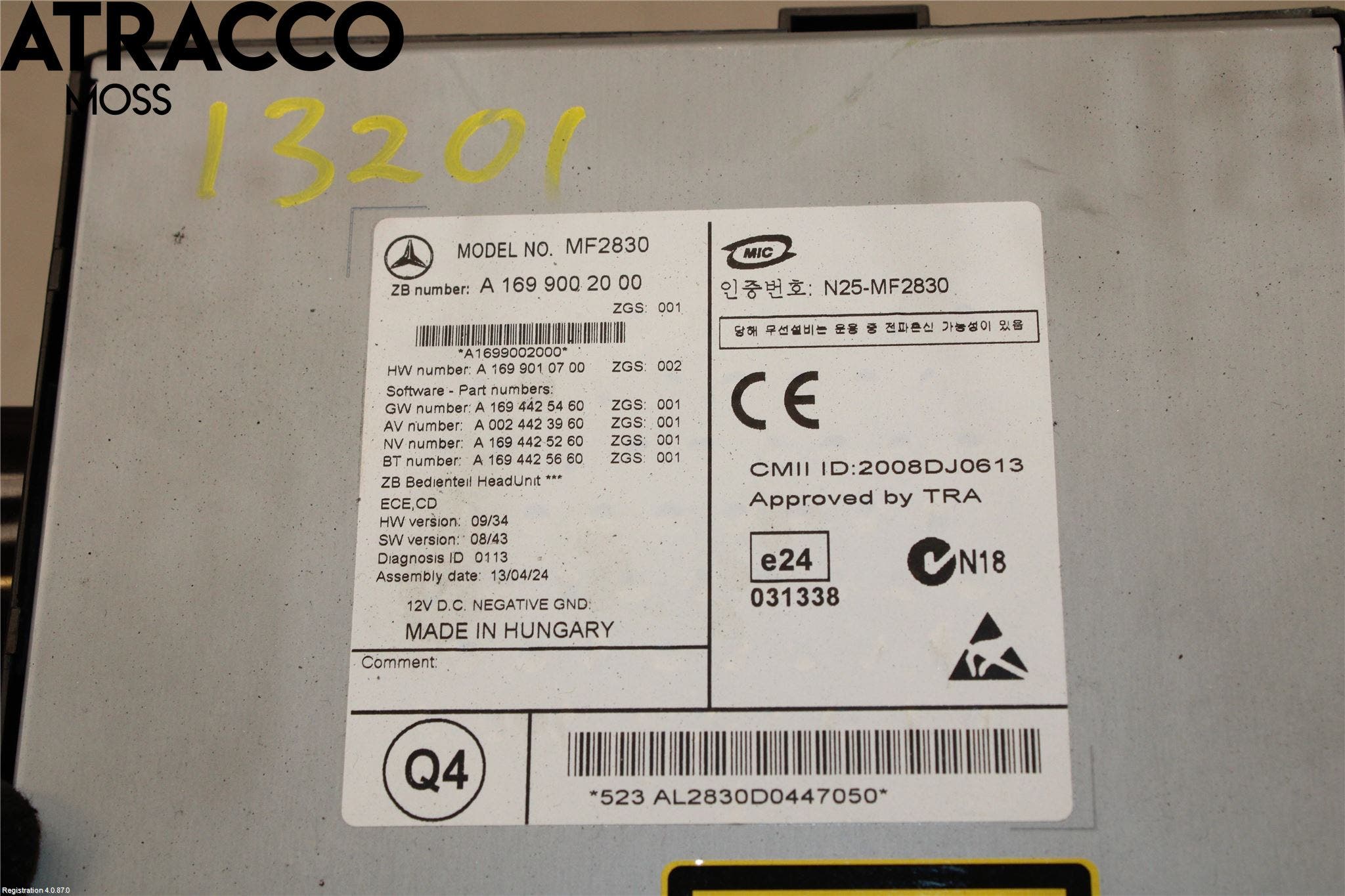 Mercedes-Benz MB SPRINTER (W906) 06-18 Cd Radio - Multimediapanel