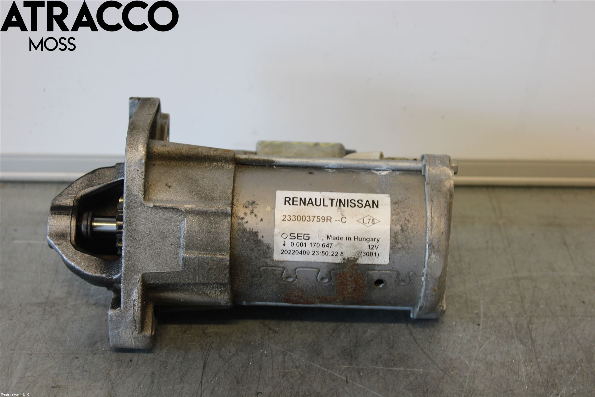 Renault KANGOO/E-TECH 21- Startmotor