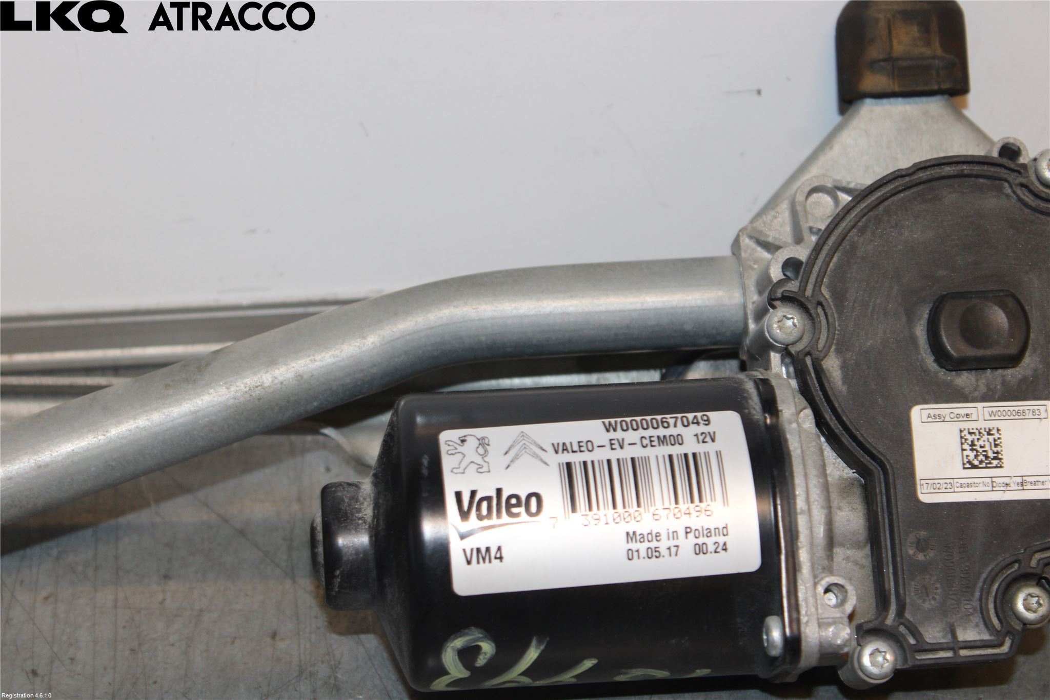 Peugeot EXPERT/E-EXPERT 17- Torkarmotor Vindruta