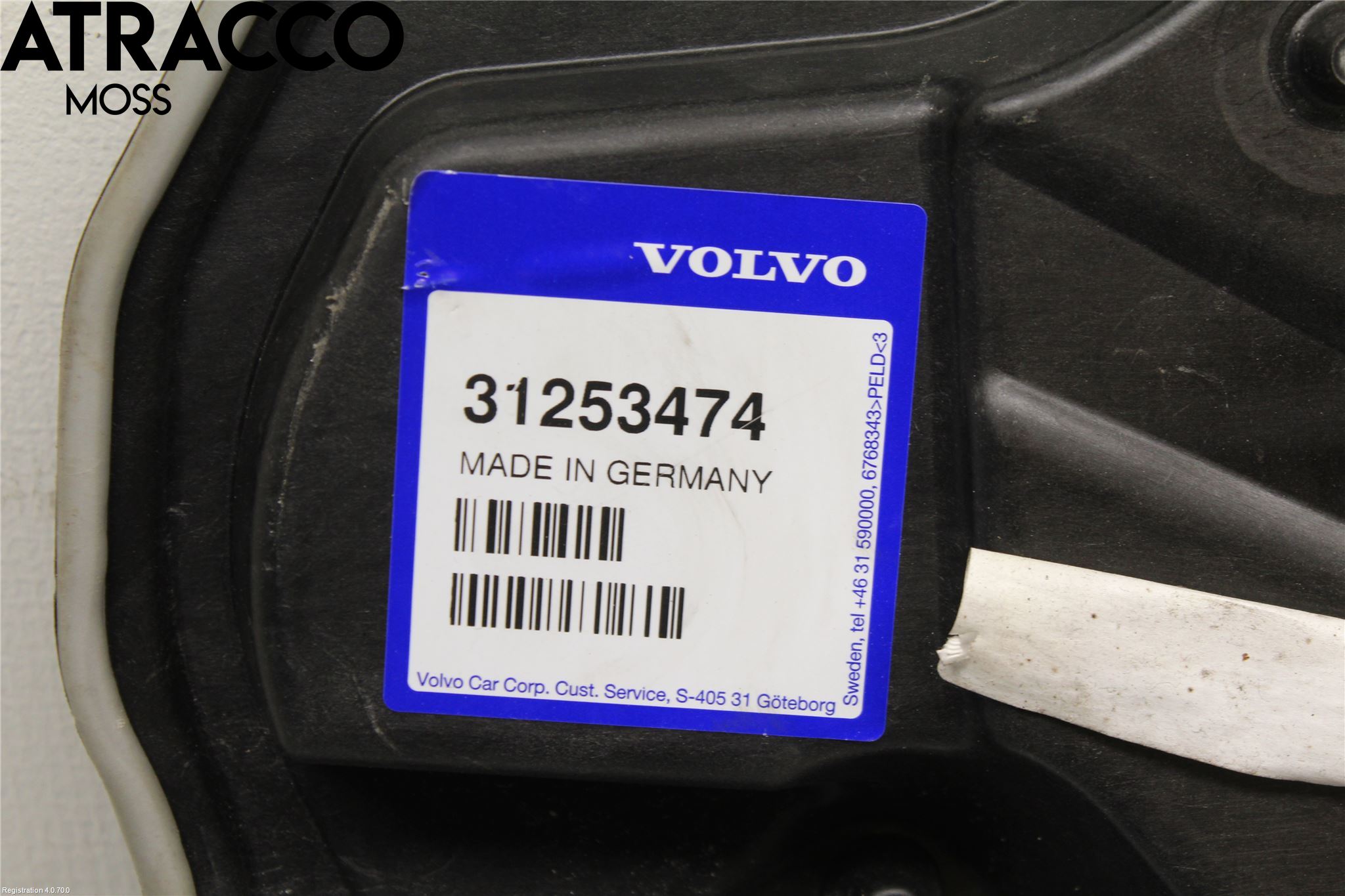Volvo V70 08-13 Fönsterhissmekanism