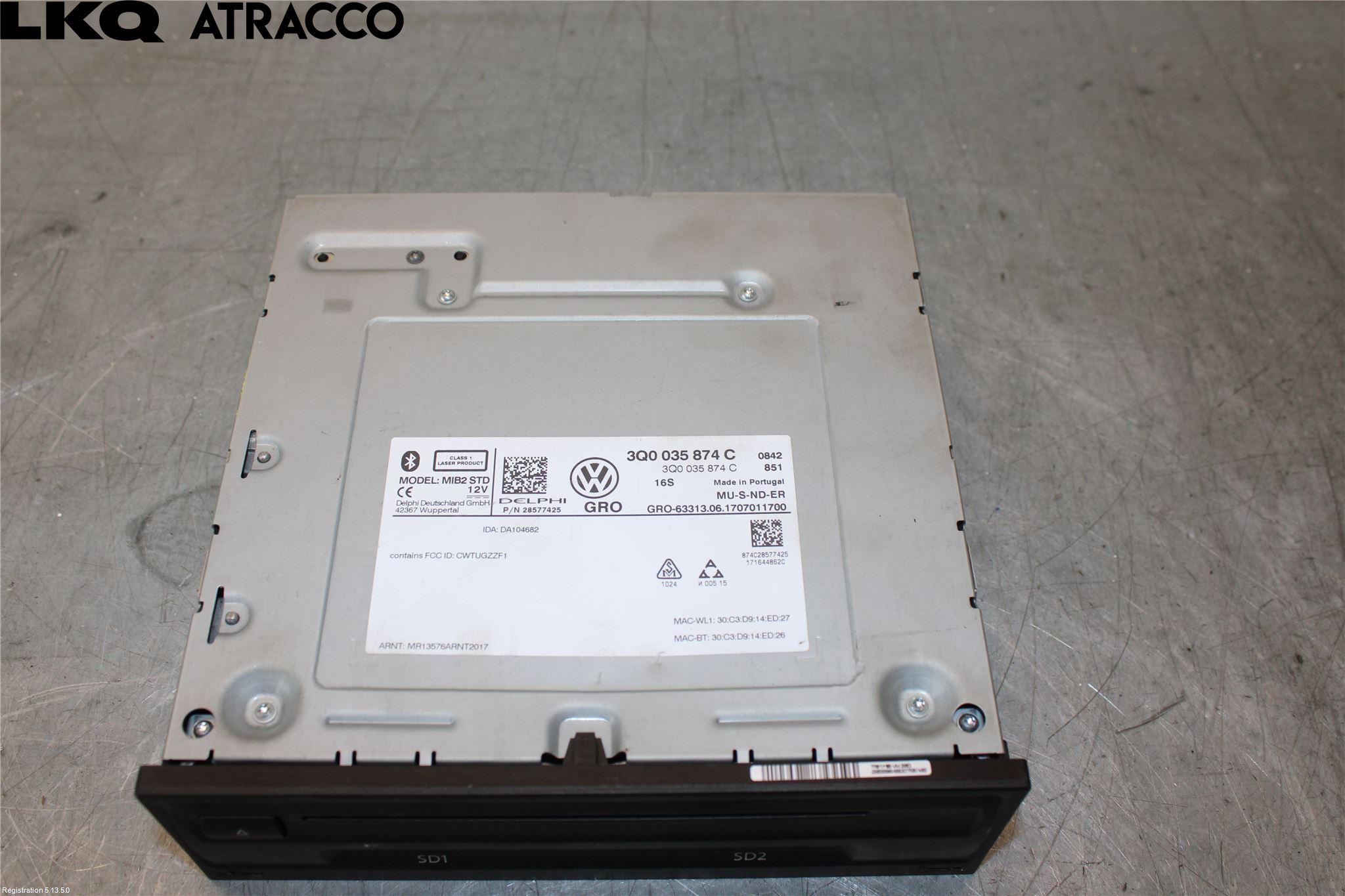 Volkswagen VW PASSAT 15-19 Radio