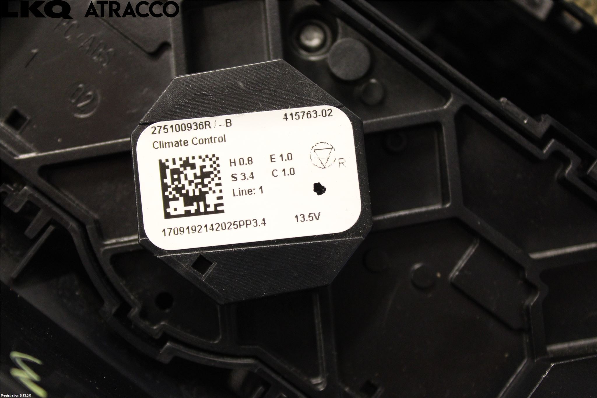 Renault ZOE/E-TECH 13- Ac Styrenhet Ac Manöveren