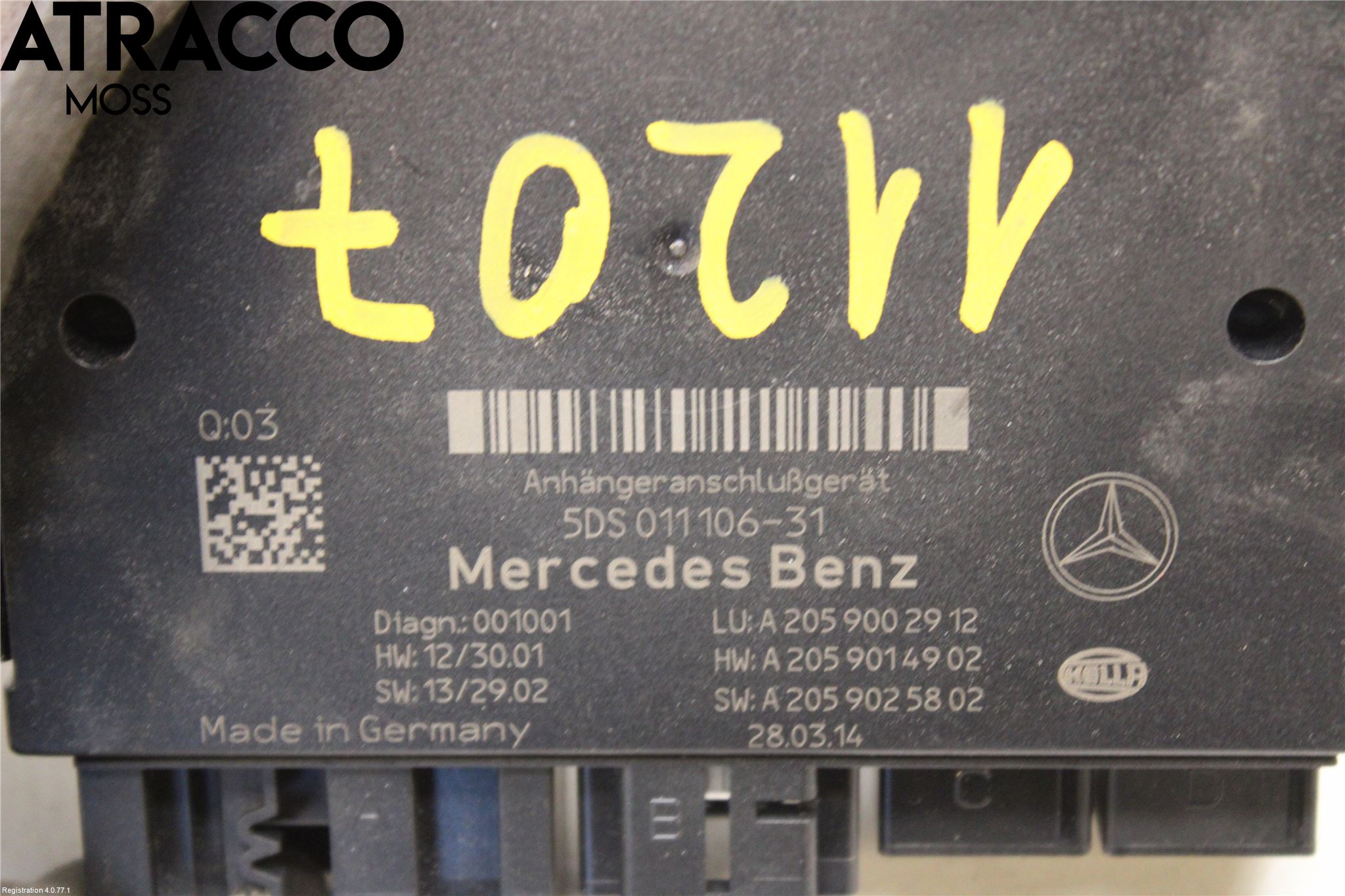 Mercedes-Benz MB C-KLASS (W205) 14-21 Styrenhet Övrigt