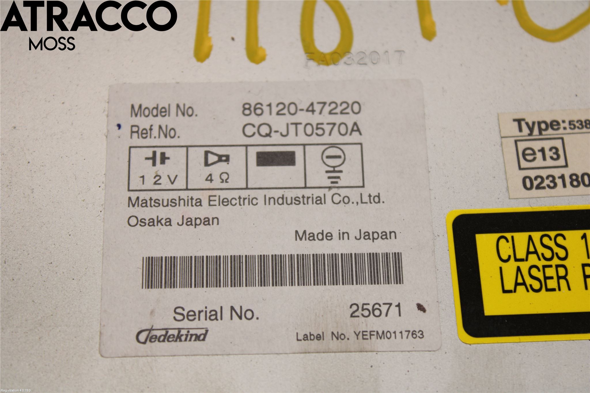 Toyota PRIUS NWH20 04-08 Cd Radio - Multimediapanel