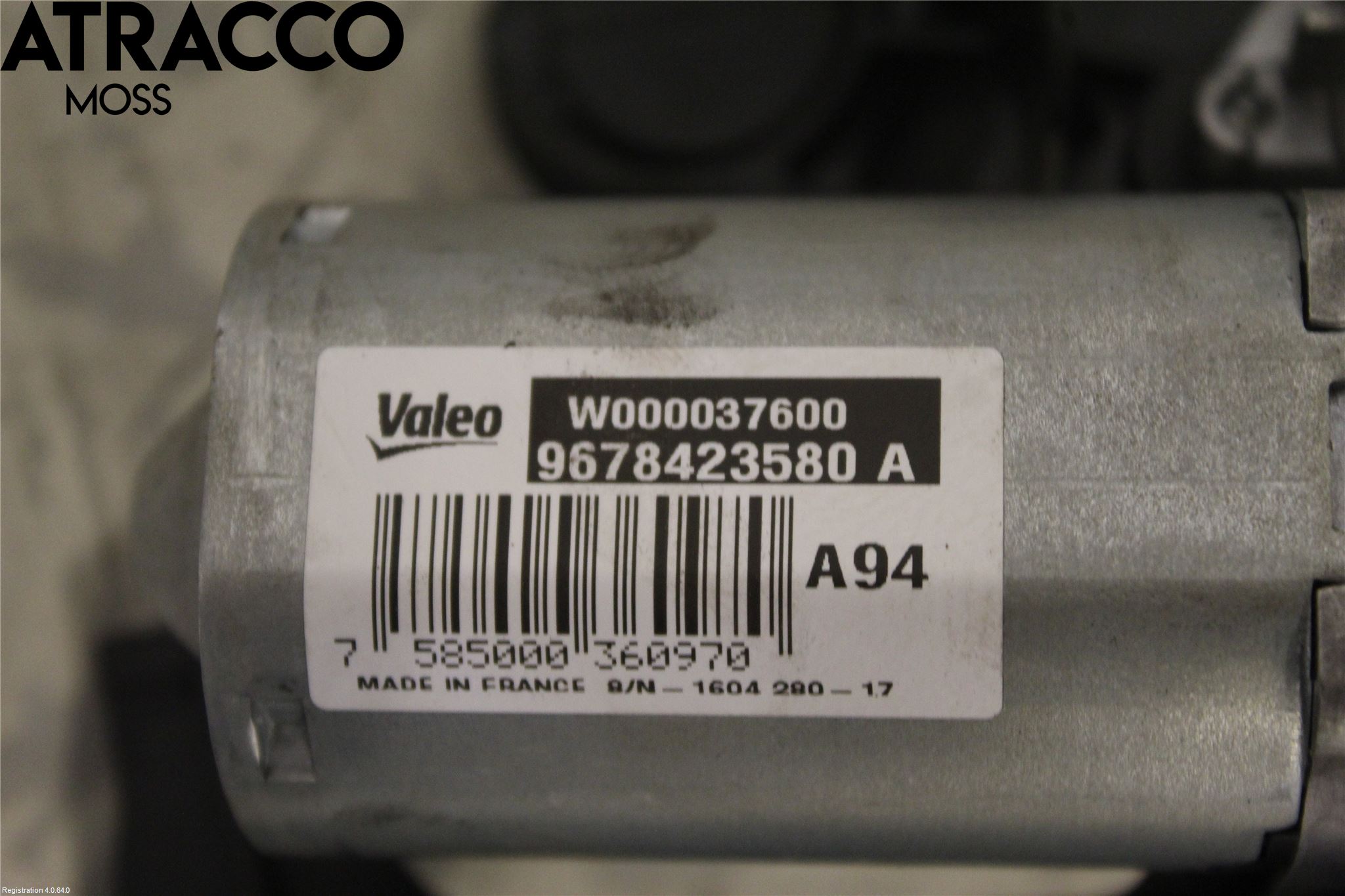 Peugeot 2008 13-20 Torkarmotor Baklucka