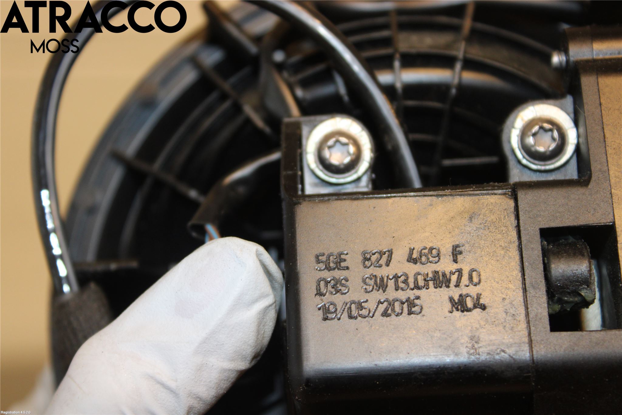 Volkswagen VW GOLF / E-GOLF VII 13-20 Bakluckehandtag
