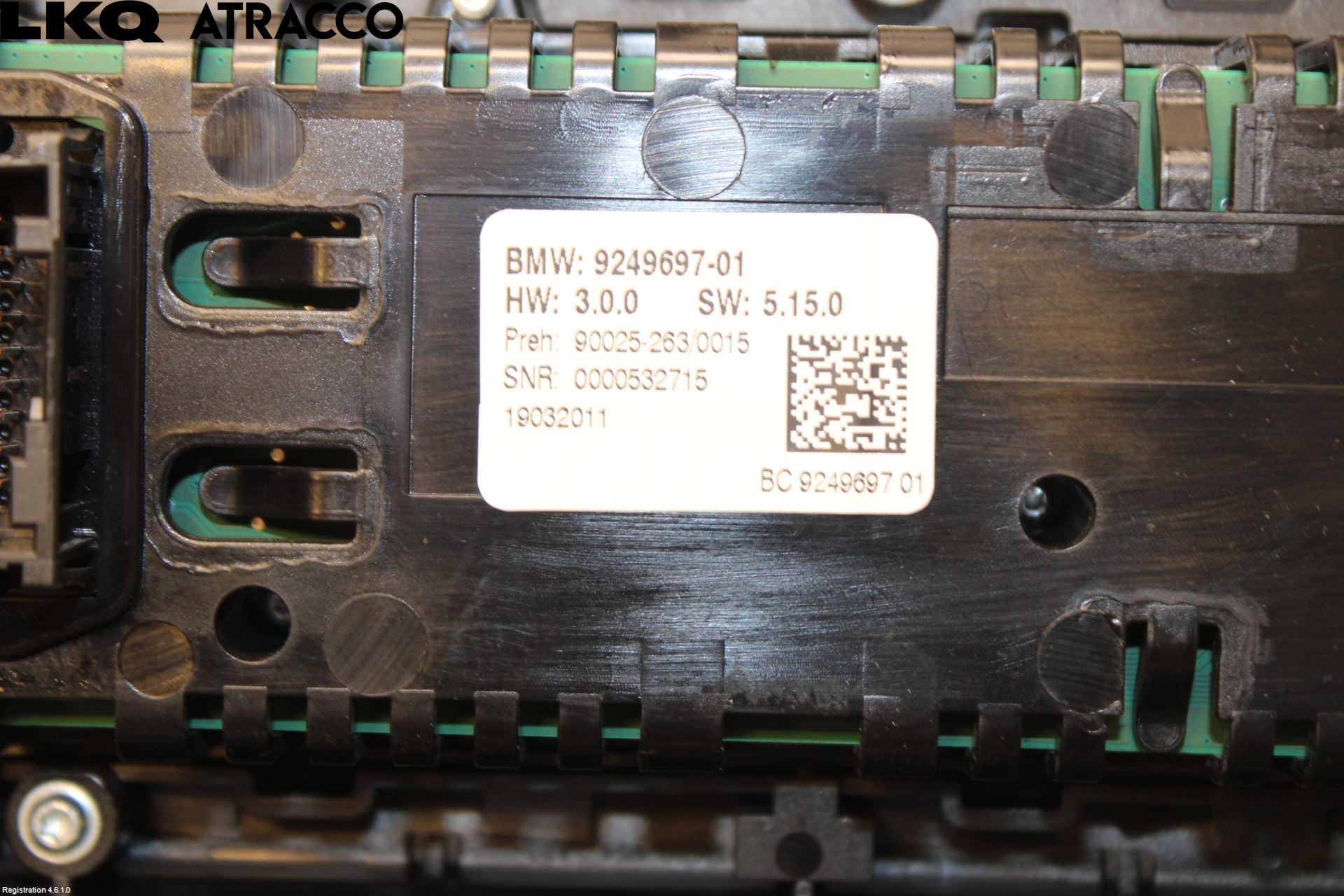 BMW 5 F10/F11/F18 09-17 Ac Styrenhet Ac Manöveren