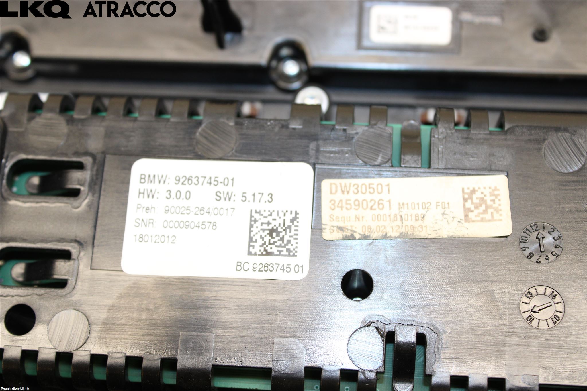 BMW 5 F10/F11/F18 09-17 Ac Styrenhet Ac Manöveren