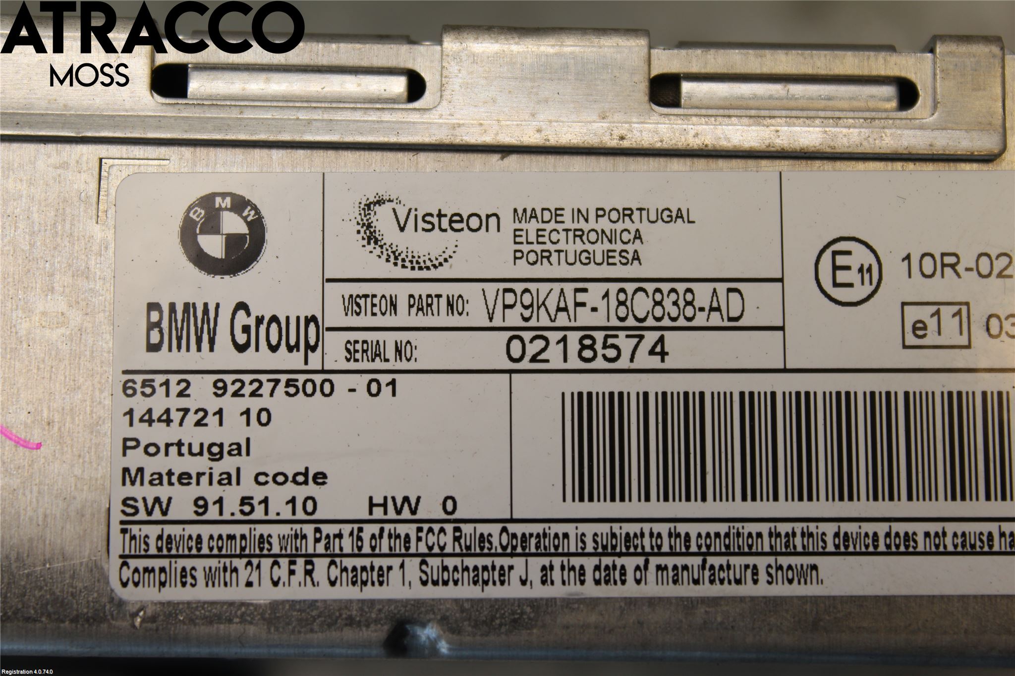 BMW 1 E87/81 5D/3D 03-11 Cd Radio - Multimediapanel