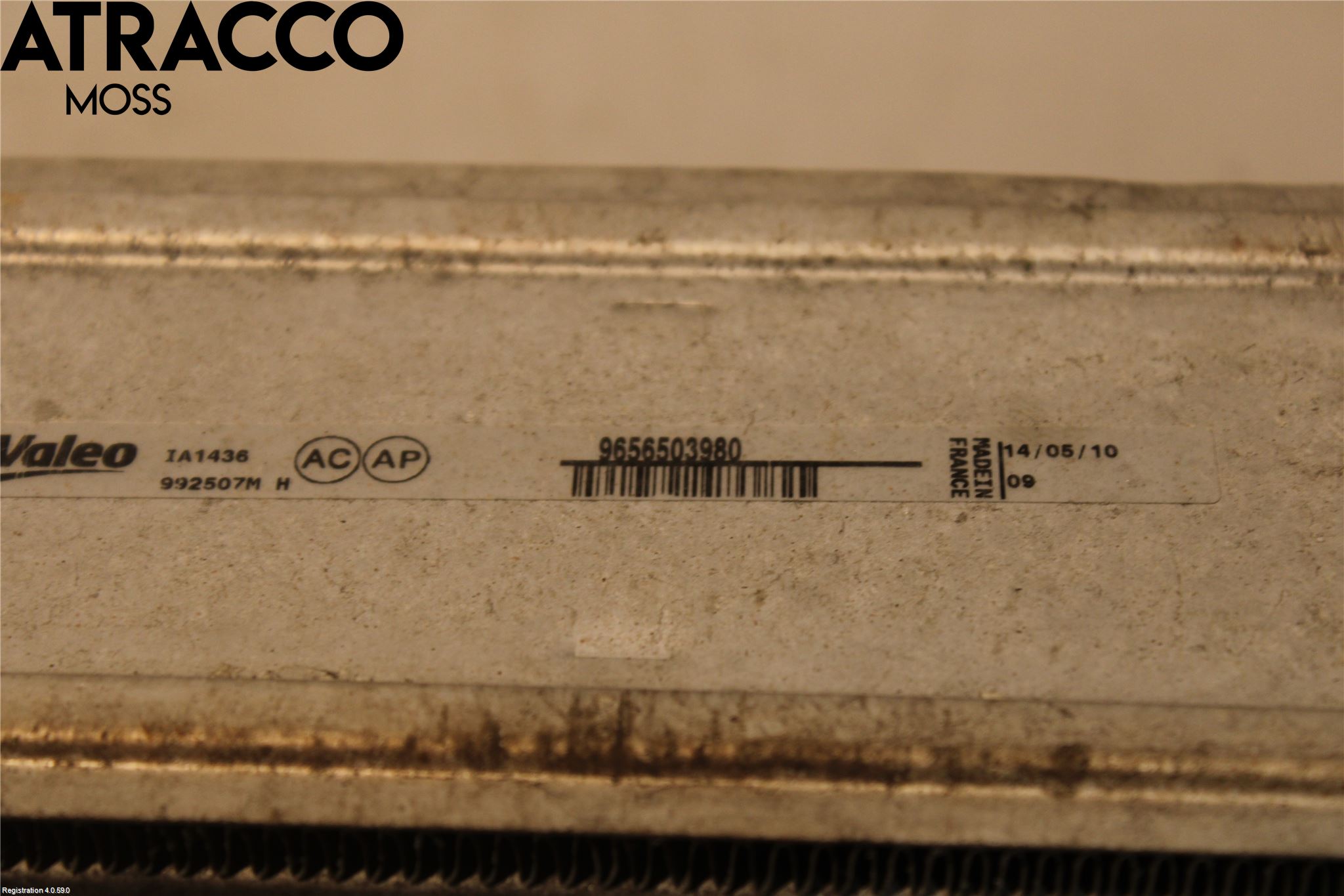 Peugeot 3008 09-16 Laddluft-Intercooler Kyl