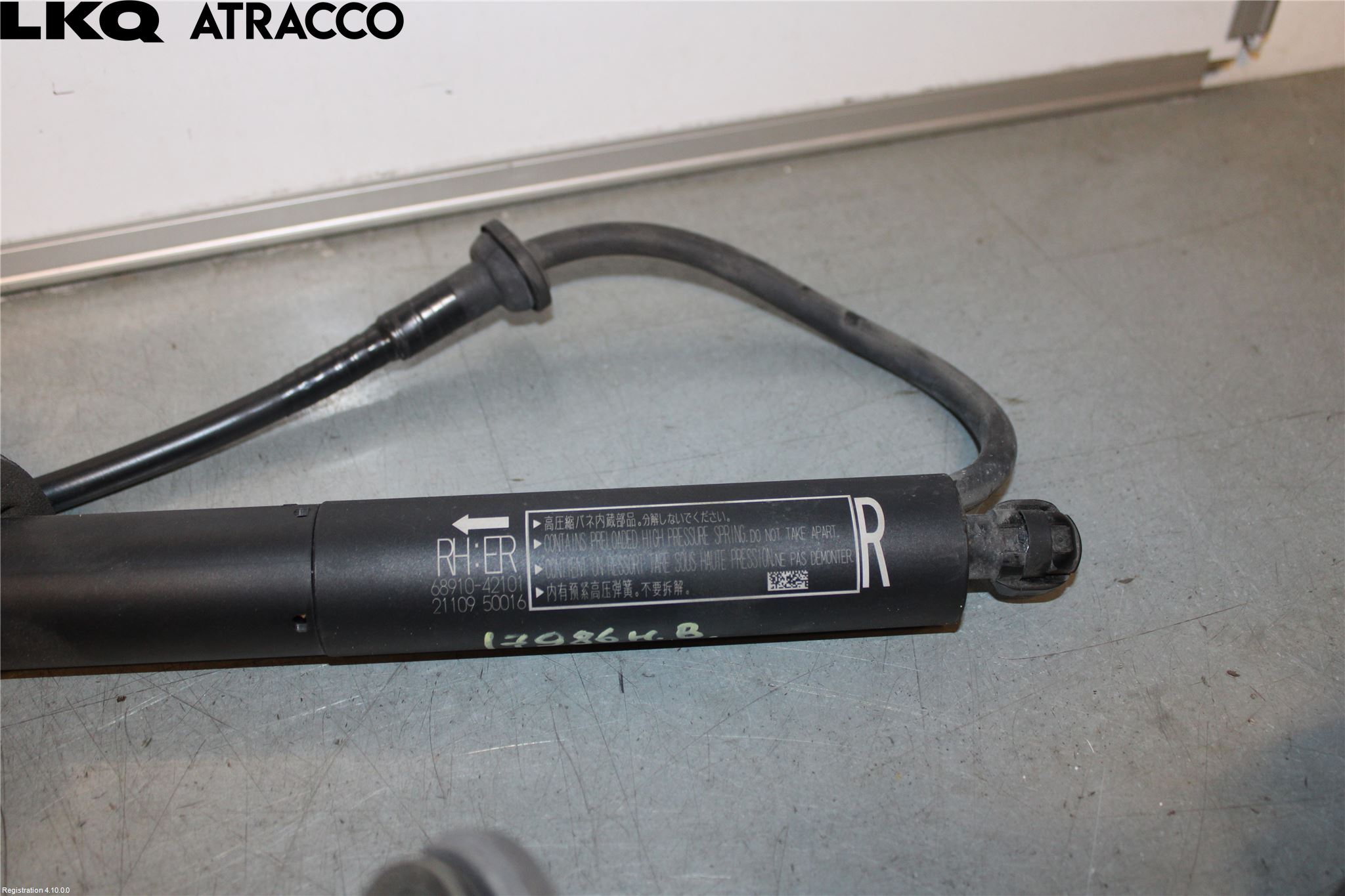 Toyota bZ4X EA10 22- Gasfjäder Baklucka
