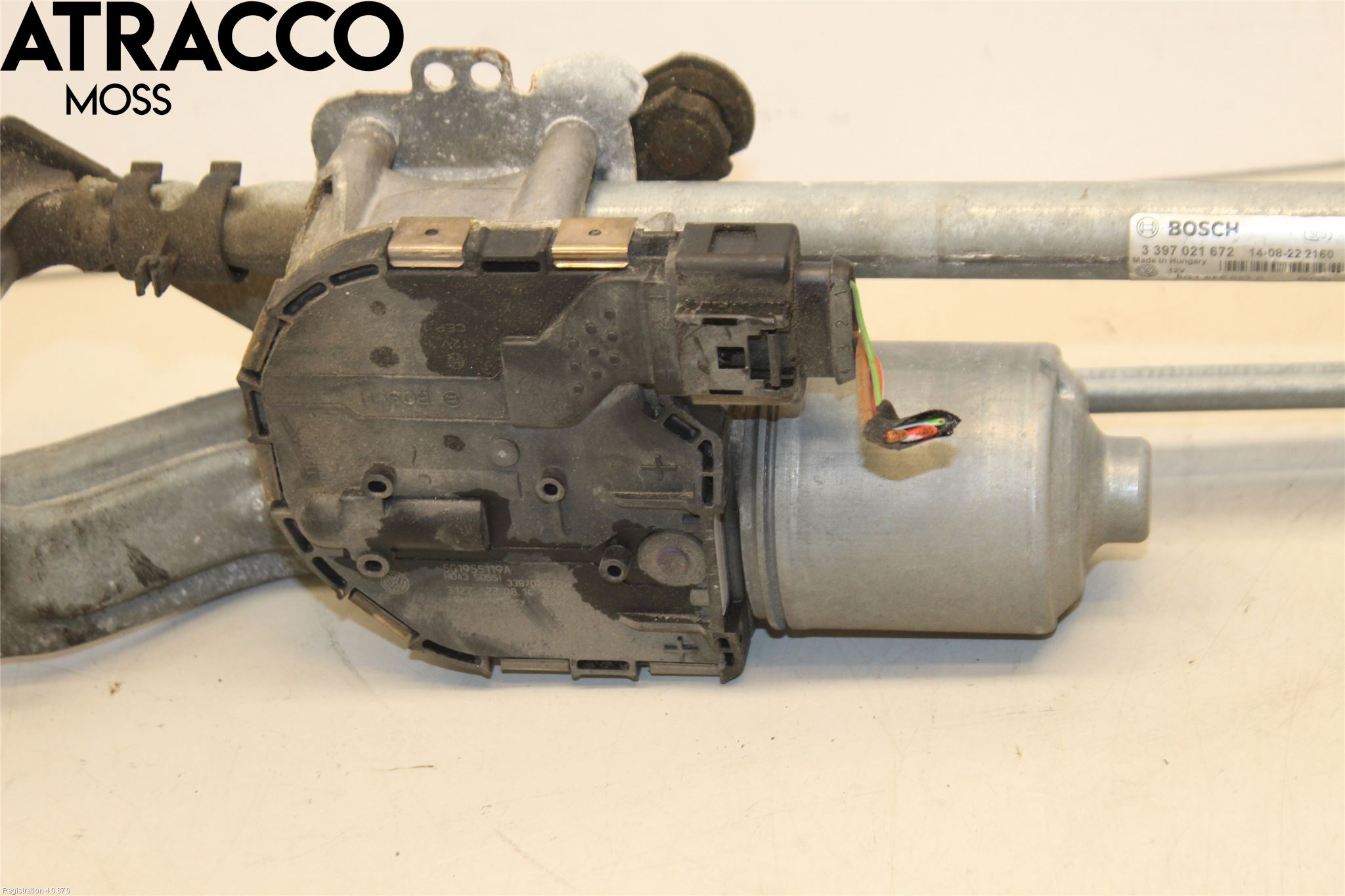 Volkswagen VW GOLF / E-GOLF VII 13-20 Torkarmotor Vindruta