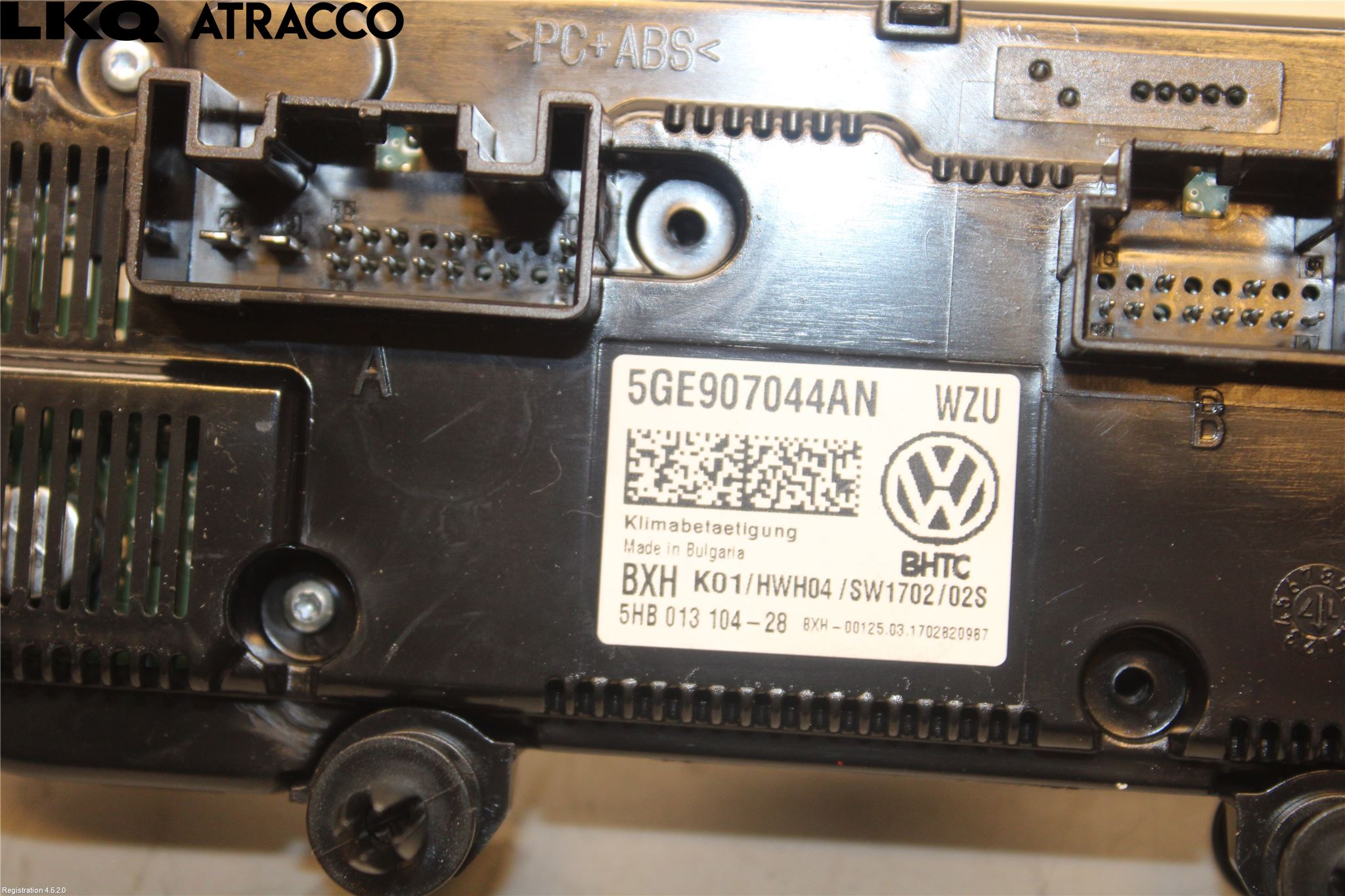 Volkswagen VW GOLF / E-GOLF VII 13-20 Ac Styrenhet Ac Manöveren