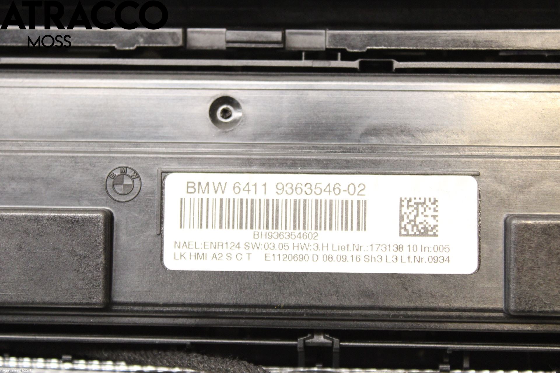 BMW 3 F30/F31/F80 12-19 Ac Styrenhet Ac Manöveren