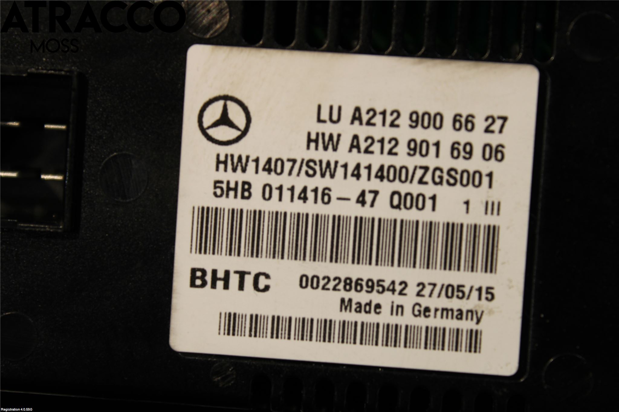 Mercedes-Benz MB E-KLASS (W212) 09-16 Ac Styrenhet Ac Manöveren