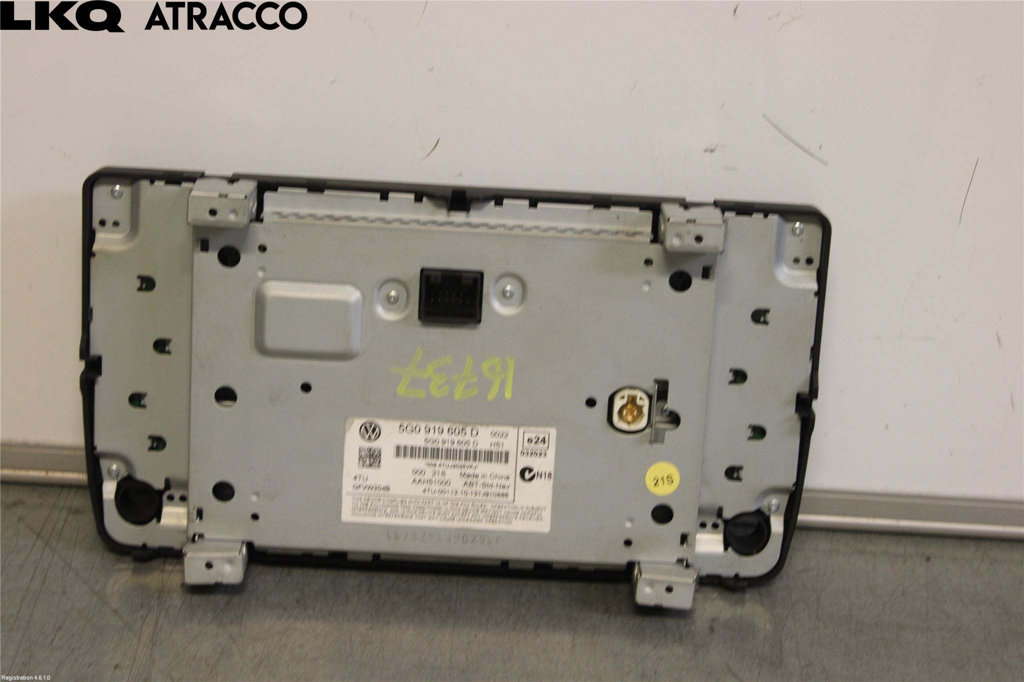 Volkswagen VW GOLF / E-GOLF VII 13-20 Multifunktionsdisplay