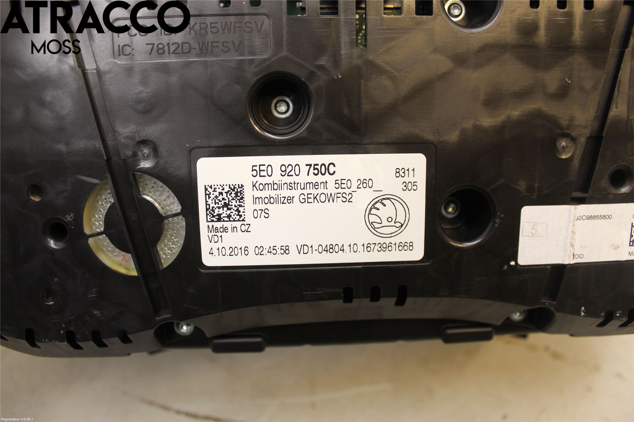 Skoda ROOMSTER Instrument Komb