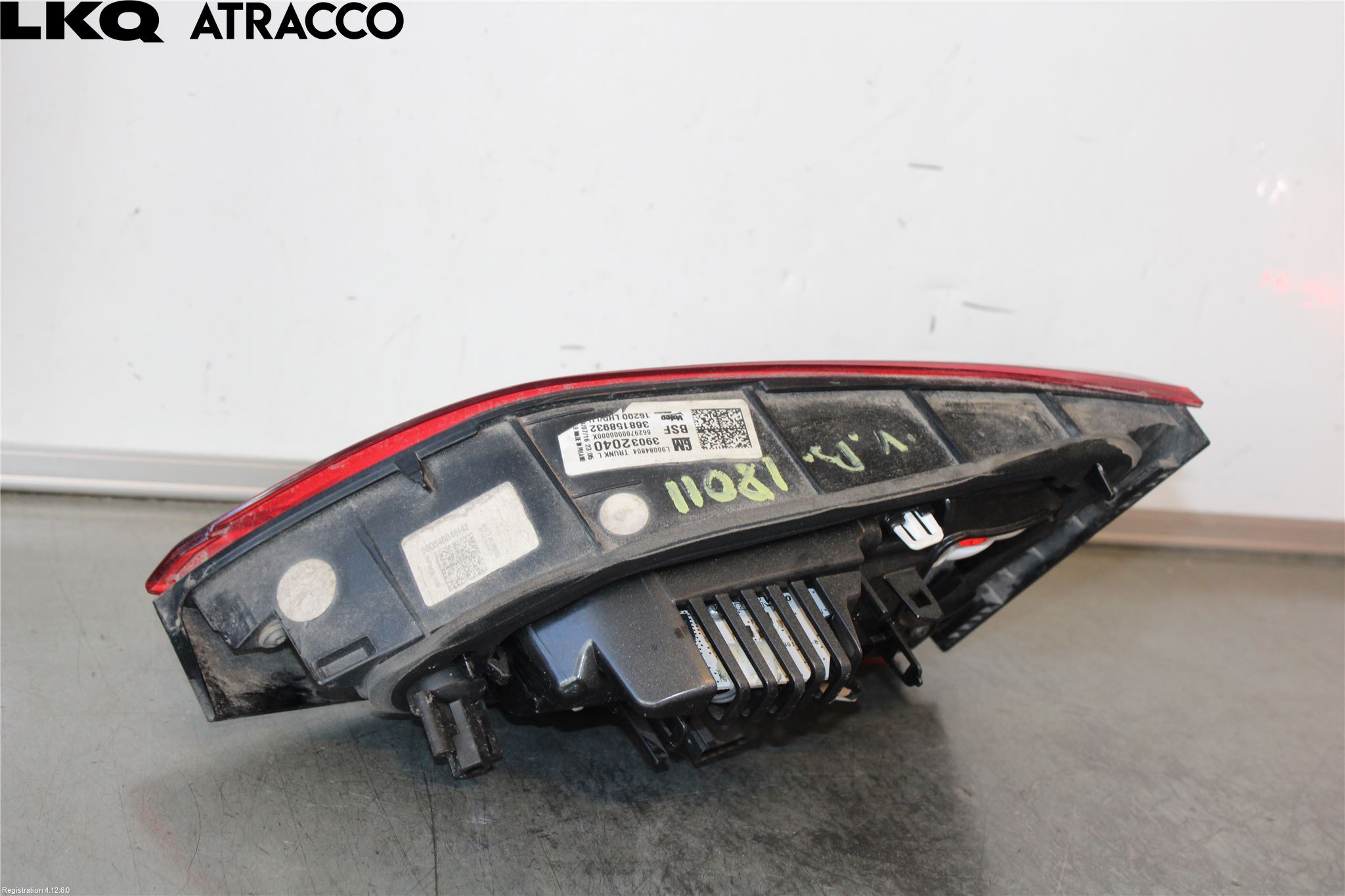 Opel ASTRA K 16-22 Bakljus Lucka Vä