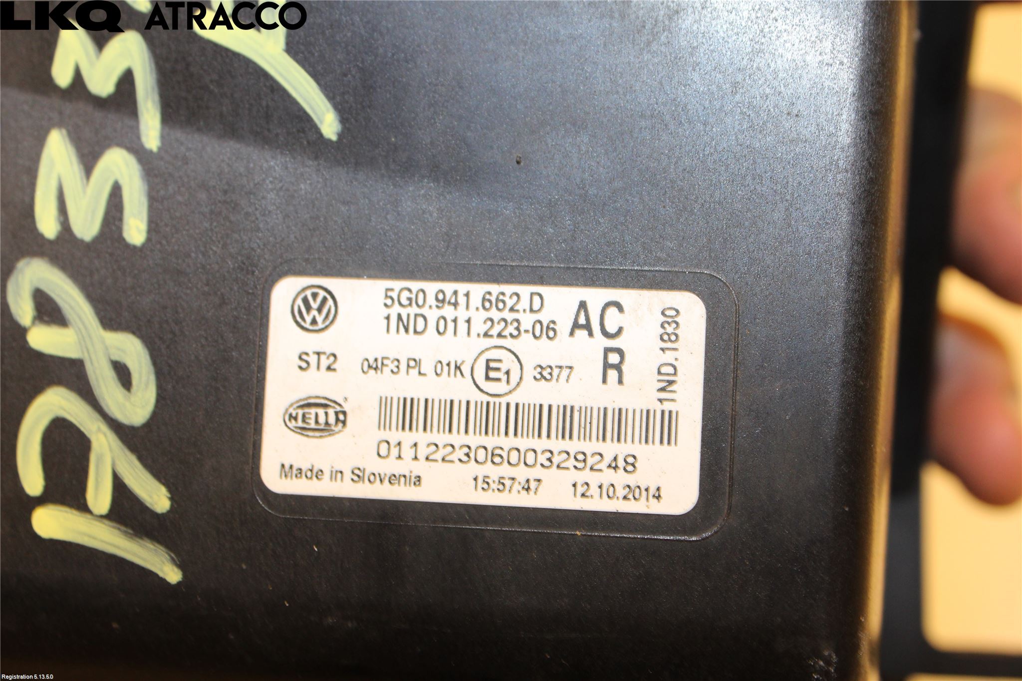Volkswagen VW GOLF / E-GOLF VII 13-20 Dimljus-Varselljus Fram