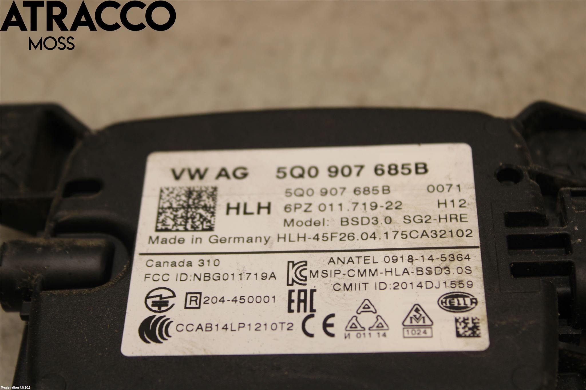 Volkswagen VW GOLF / E-GOLF VII 13-20 Sensor Aktivt Kollisionsskydd