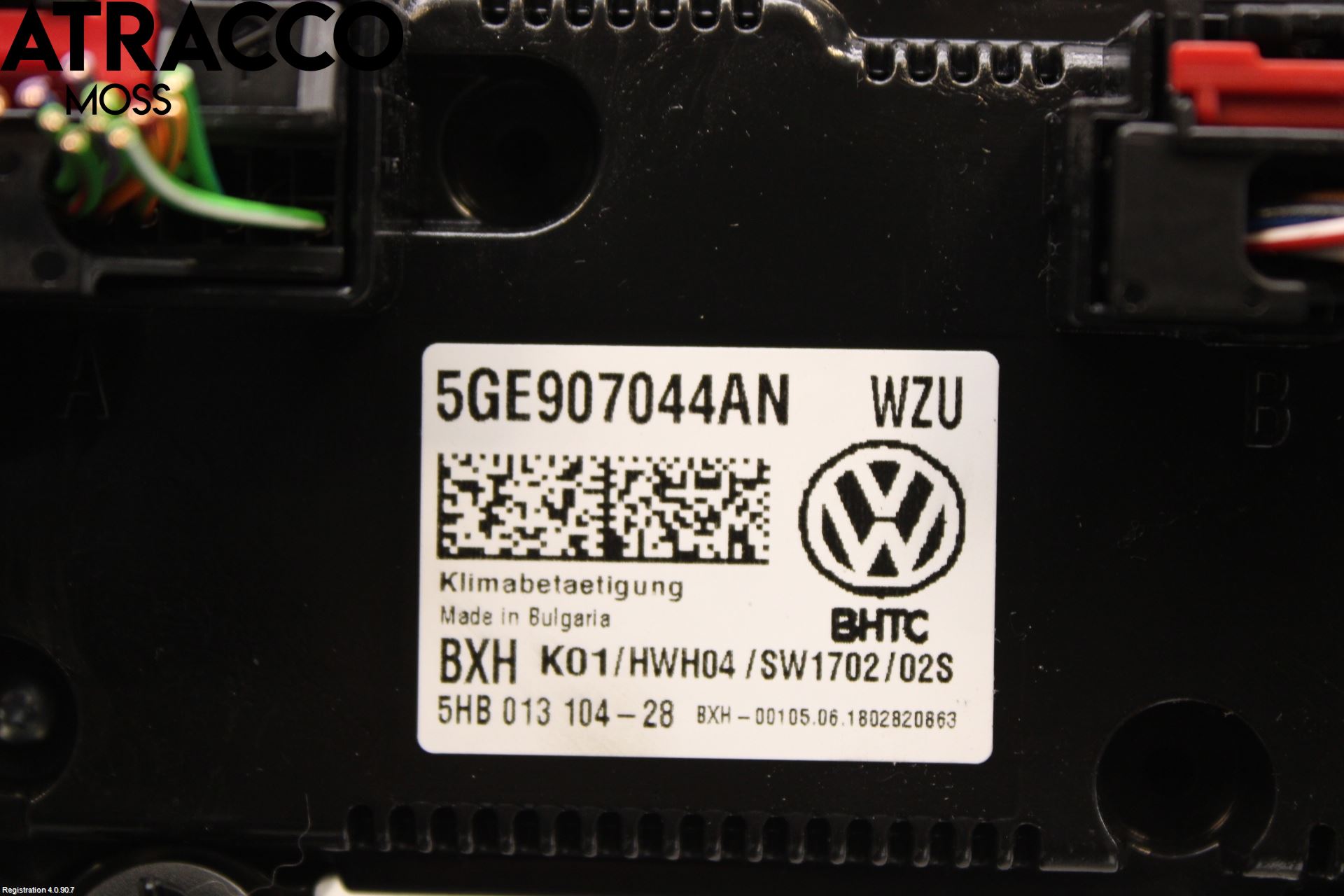 Volkswagen VW GOLF / E-GOLF VII 13-20 Ac Styrenhet Ac Manöveren