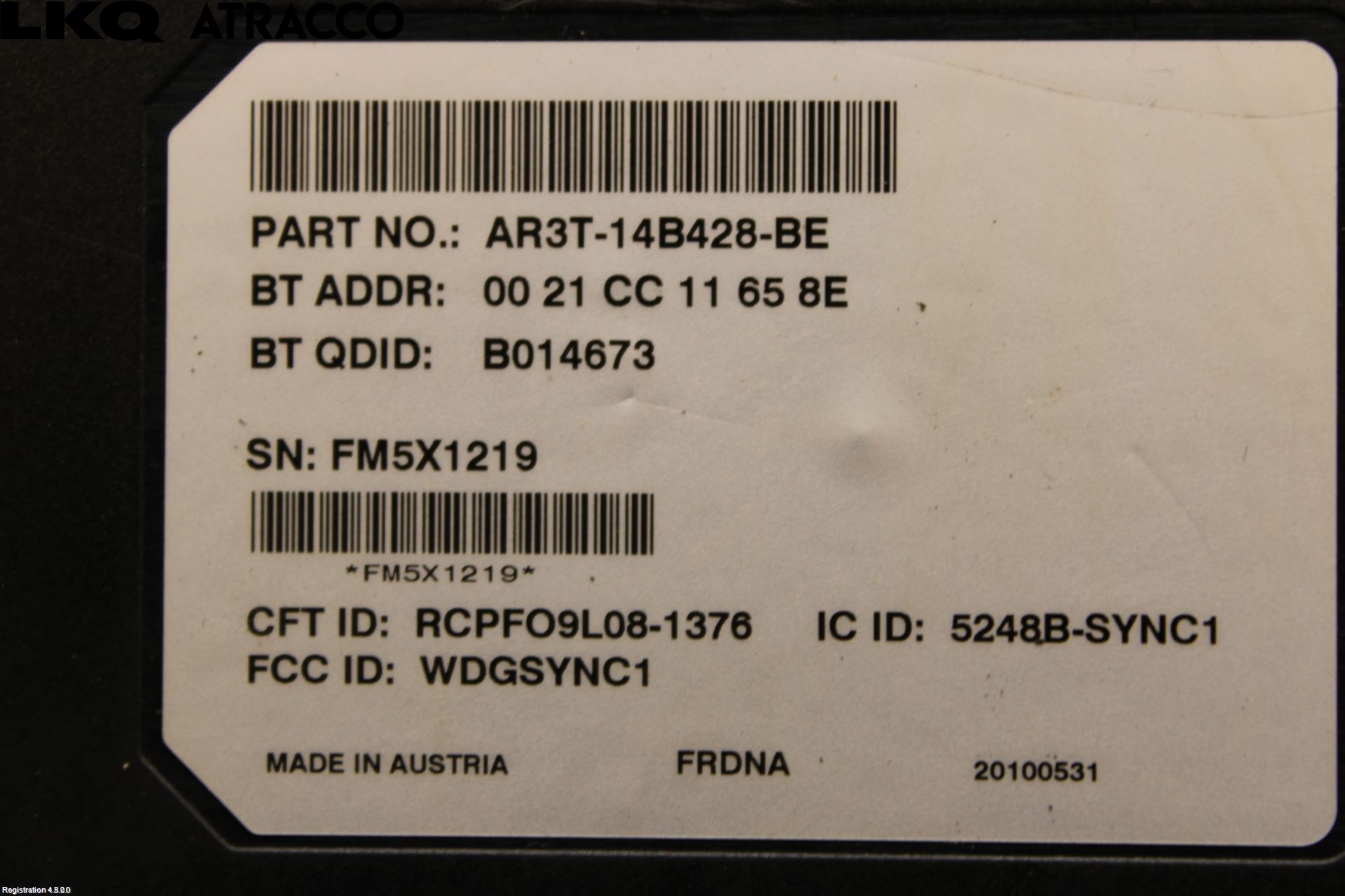 Ford MUSTANG V 05-14 Styrenhet Övrigt
