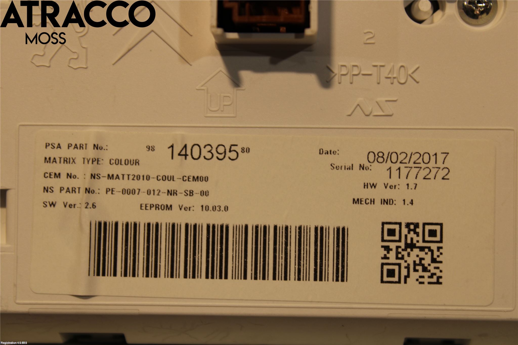 Peugeot 2008 13-20 Instrument Komb
