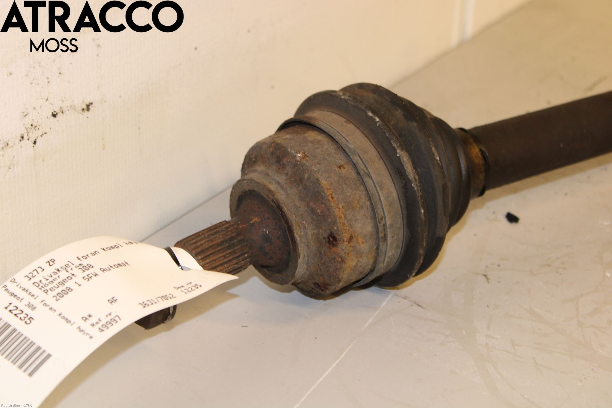 Peugeot 308 08-13 Drivaxel Fram Höger