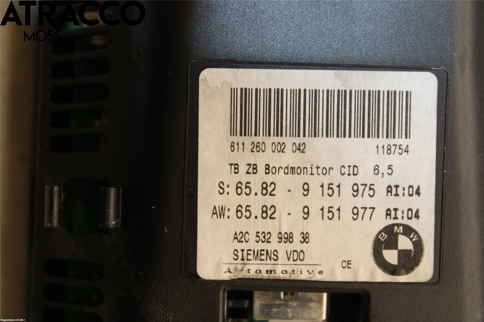 BMW 5 E60/61 Sed/Tou 02-10 Multifunktionsdisplay