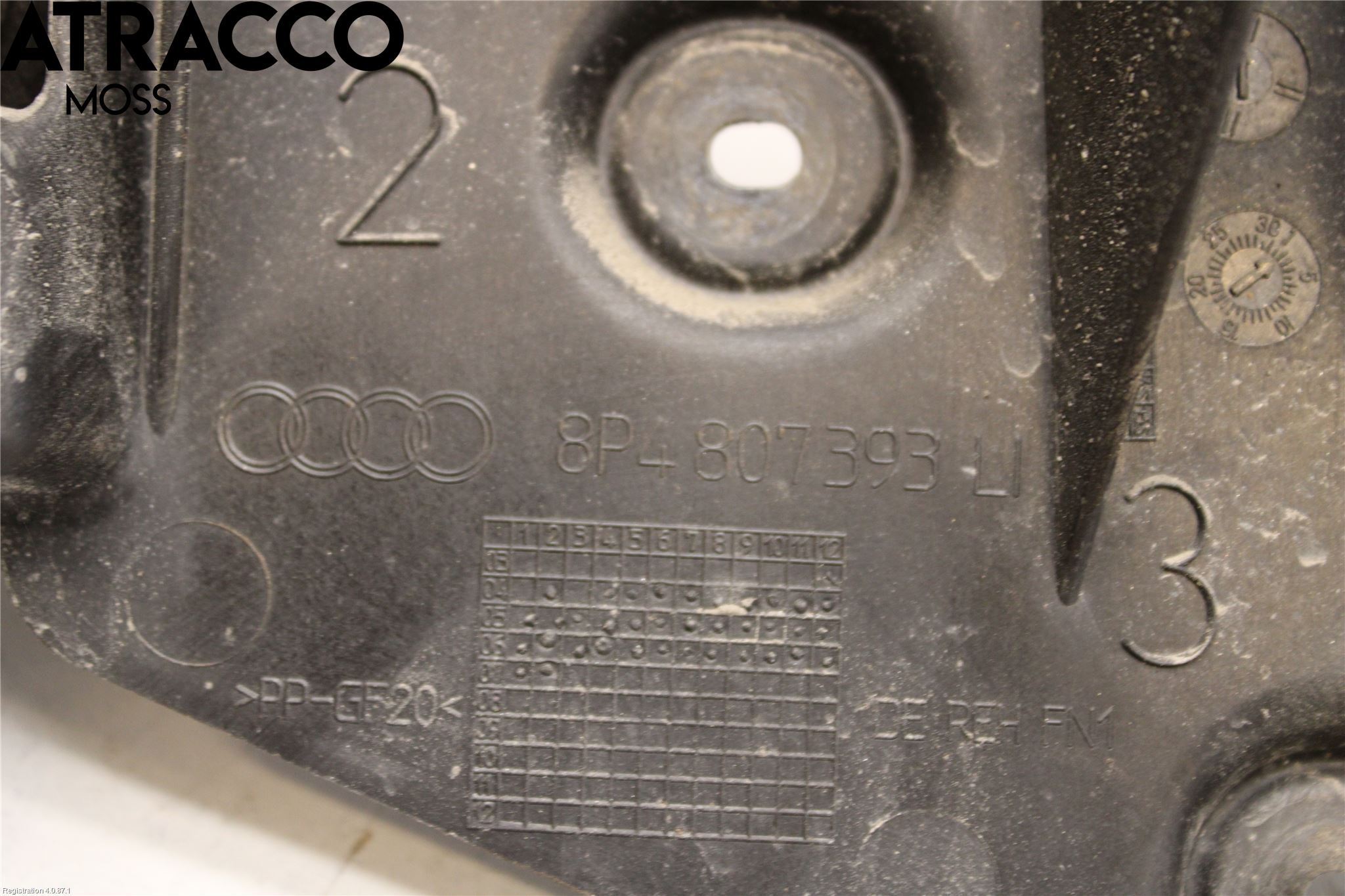Audi A3/S3 05-13 Stötfångarfäste Bak Vä