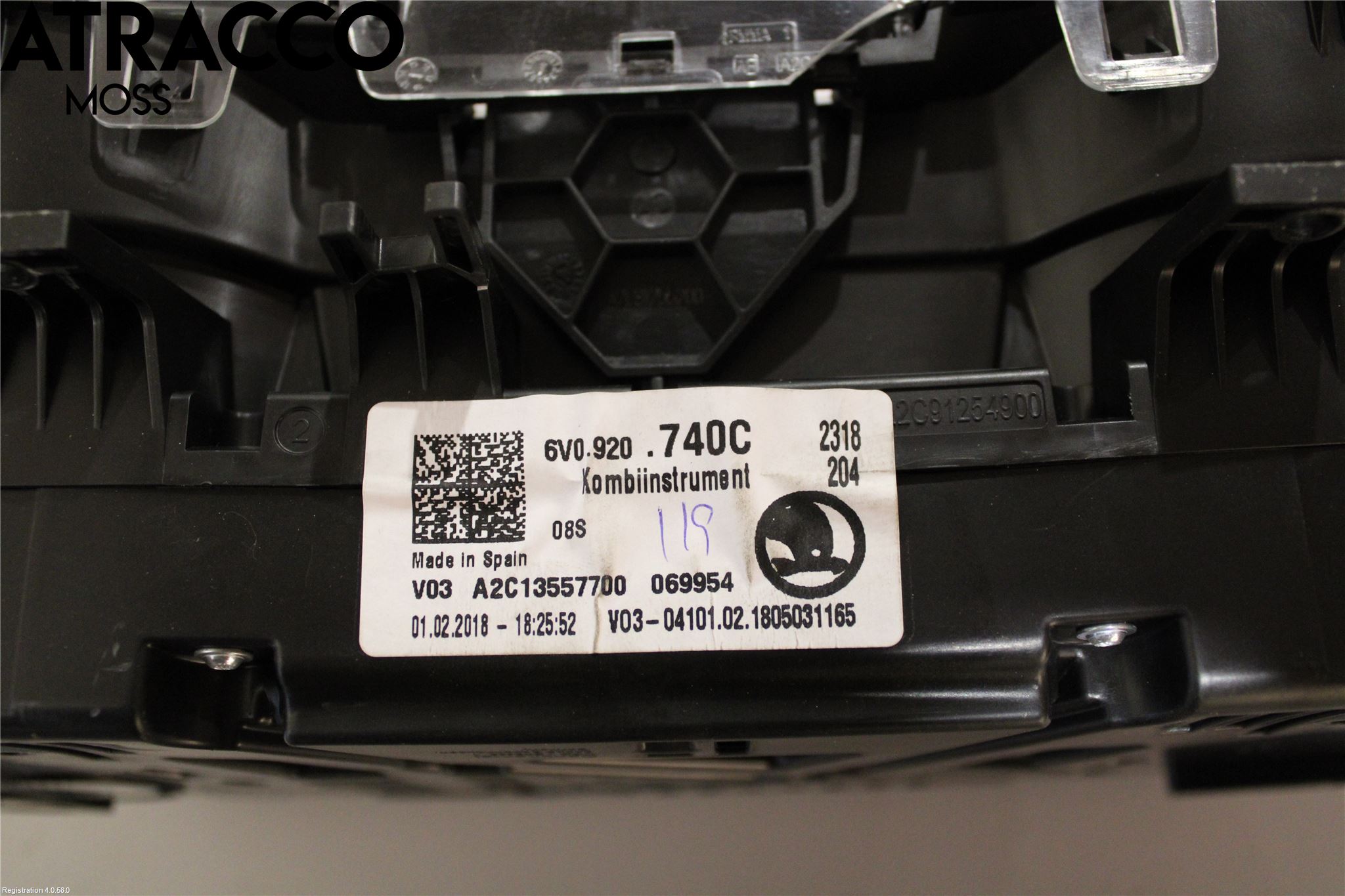 Skoda FABIA 15-21 Instrument Komb
