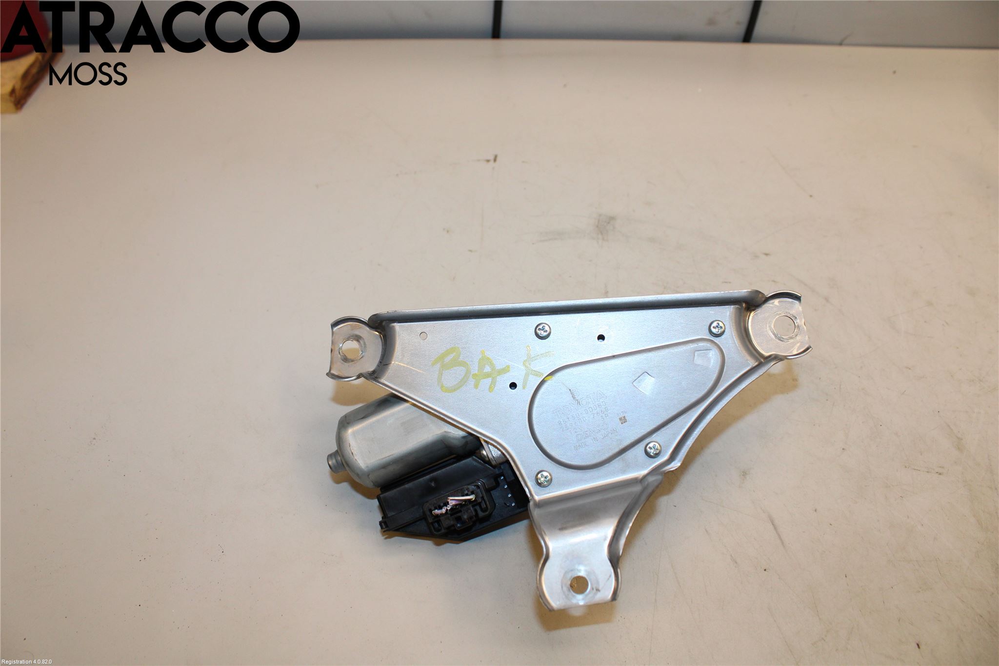Toyota YARIS XP130 12-14 Torkarmotor Baklucka