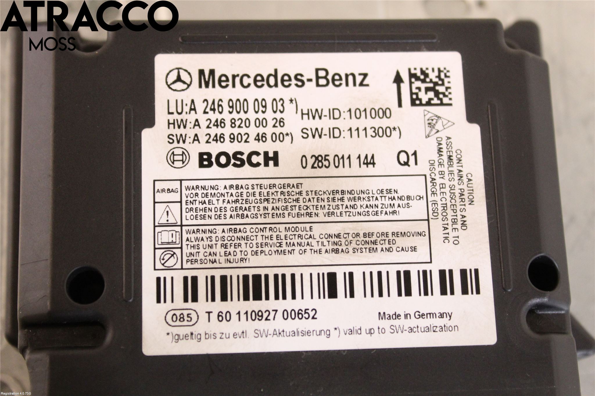 Mercedes-Benz MB B-KLASS (W246/W242) 12-19 Styrenhet Övrigt