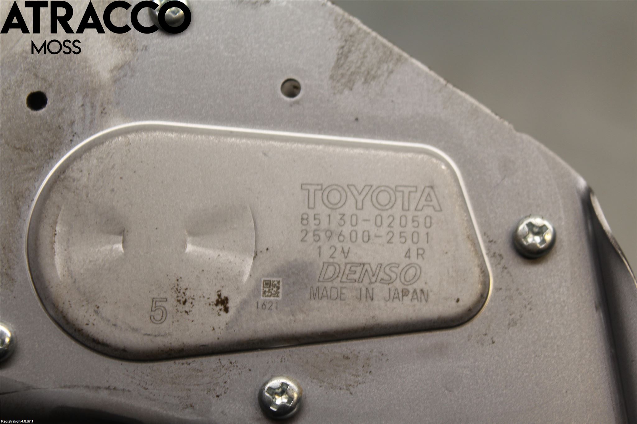 Toyota AURIS 13-19 Torkarmotor Baklucka