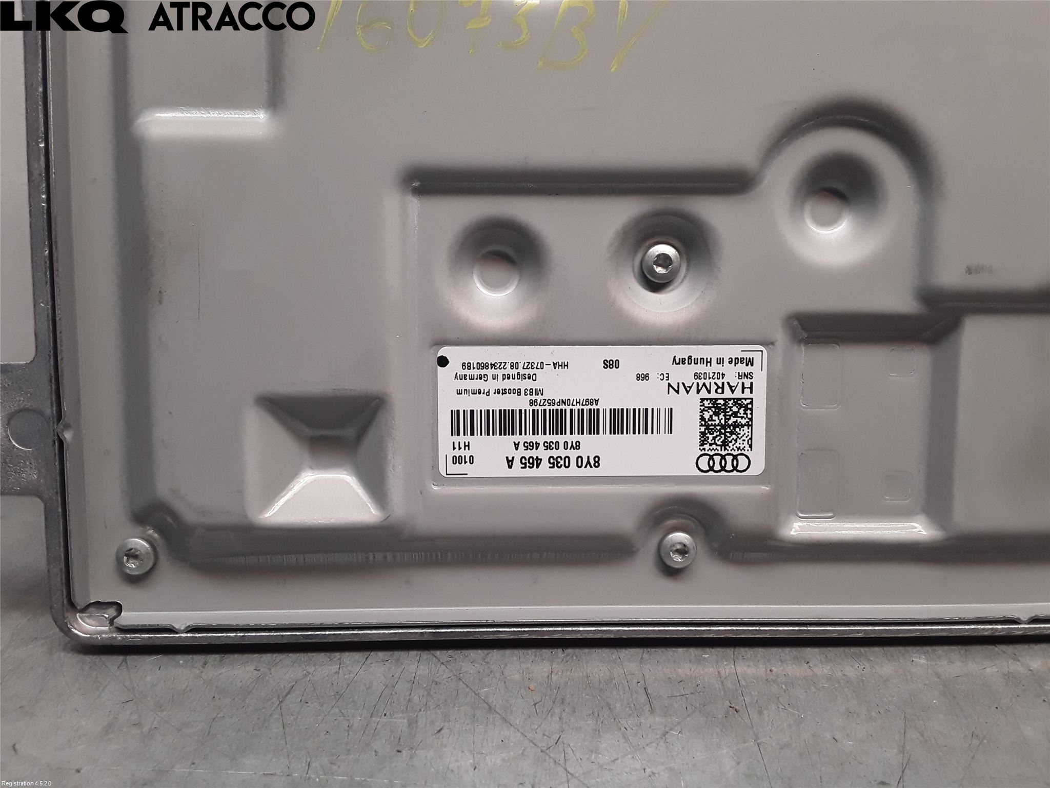 Audi E-TRON, S GE 19- Radio-Stereo Förstärkare