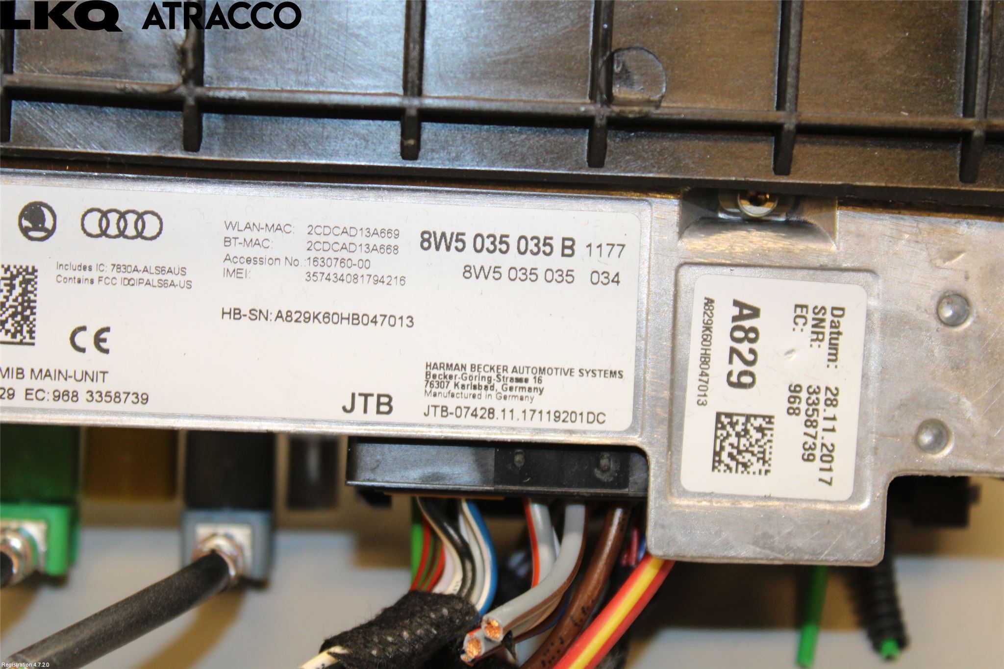 Audi A4/S4 B9 16-19 Cd Radio - Multimediapanel