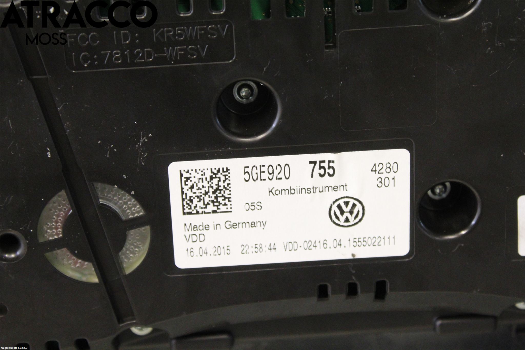Volkswagen VW GOLF / E-GOLF VII 13-20 Instrument Komb
