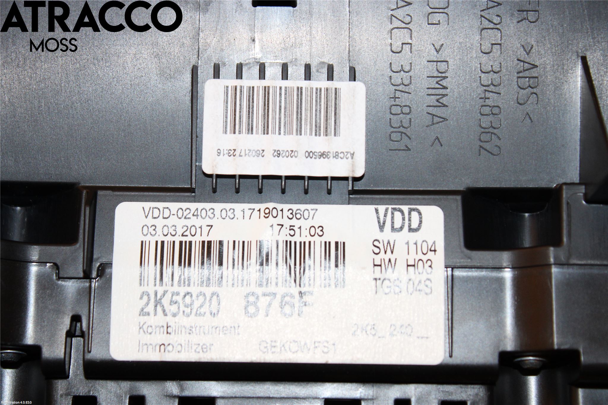 Volkswagen VW CADDY 16-20 Instrument Komb