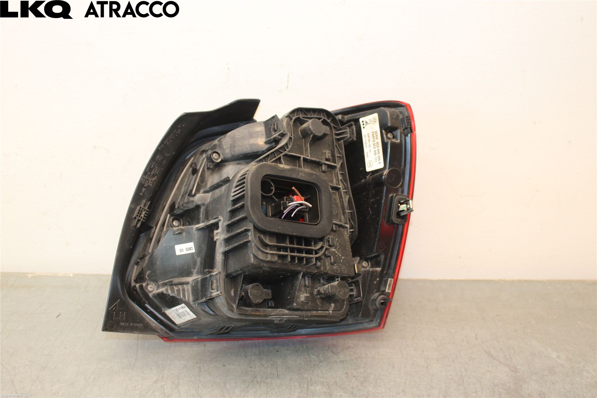 Volkswagen VW POLO 10-17 Bakljus Vänster