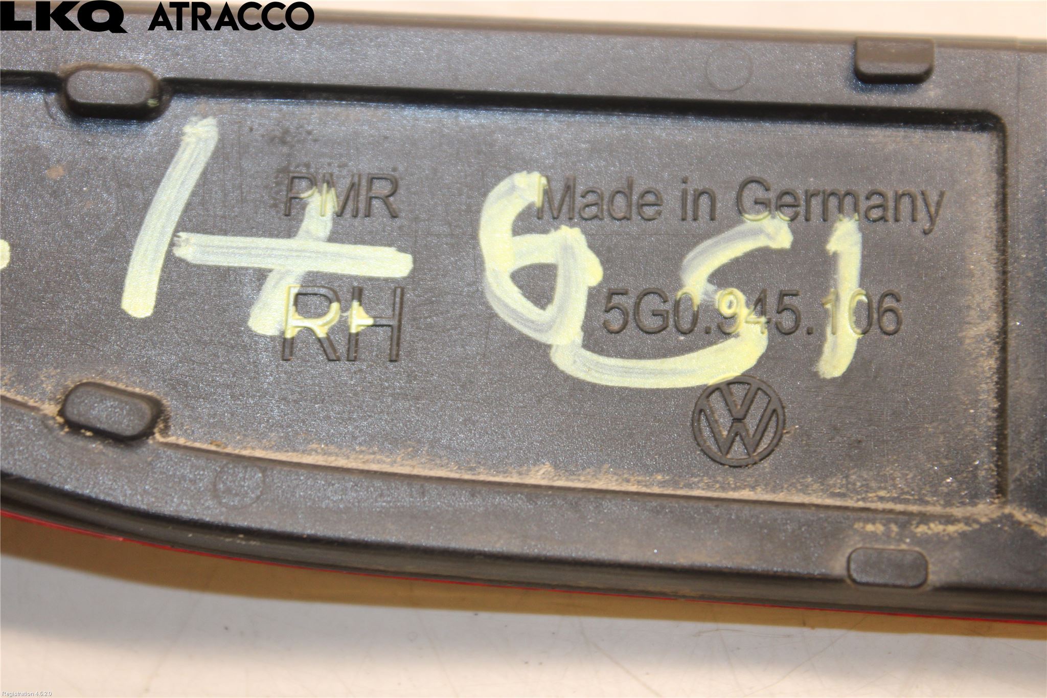 Volkswagen VW GOLF / E-GOLF VII 13-20 Dimljus/Reflex Bak