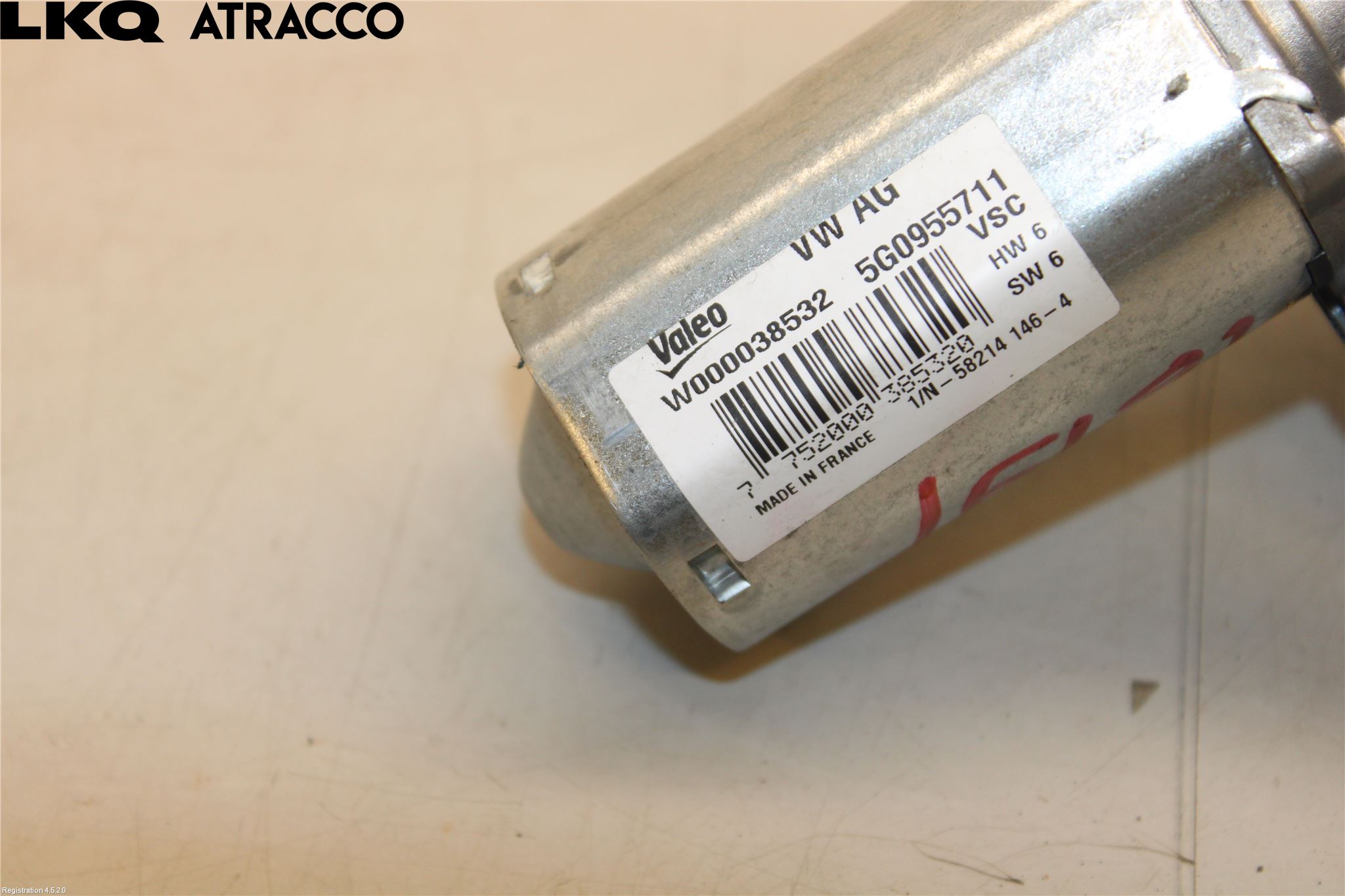Volkswagen VW GOLF / E-GOLF VII 13-20 Torkarmotor Baklucka